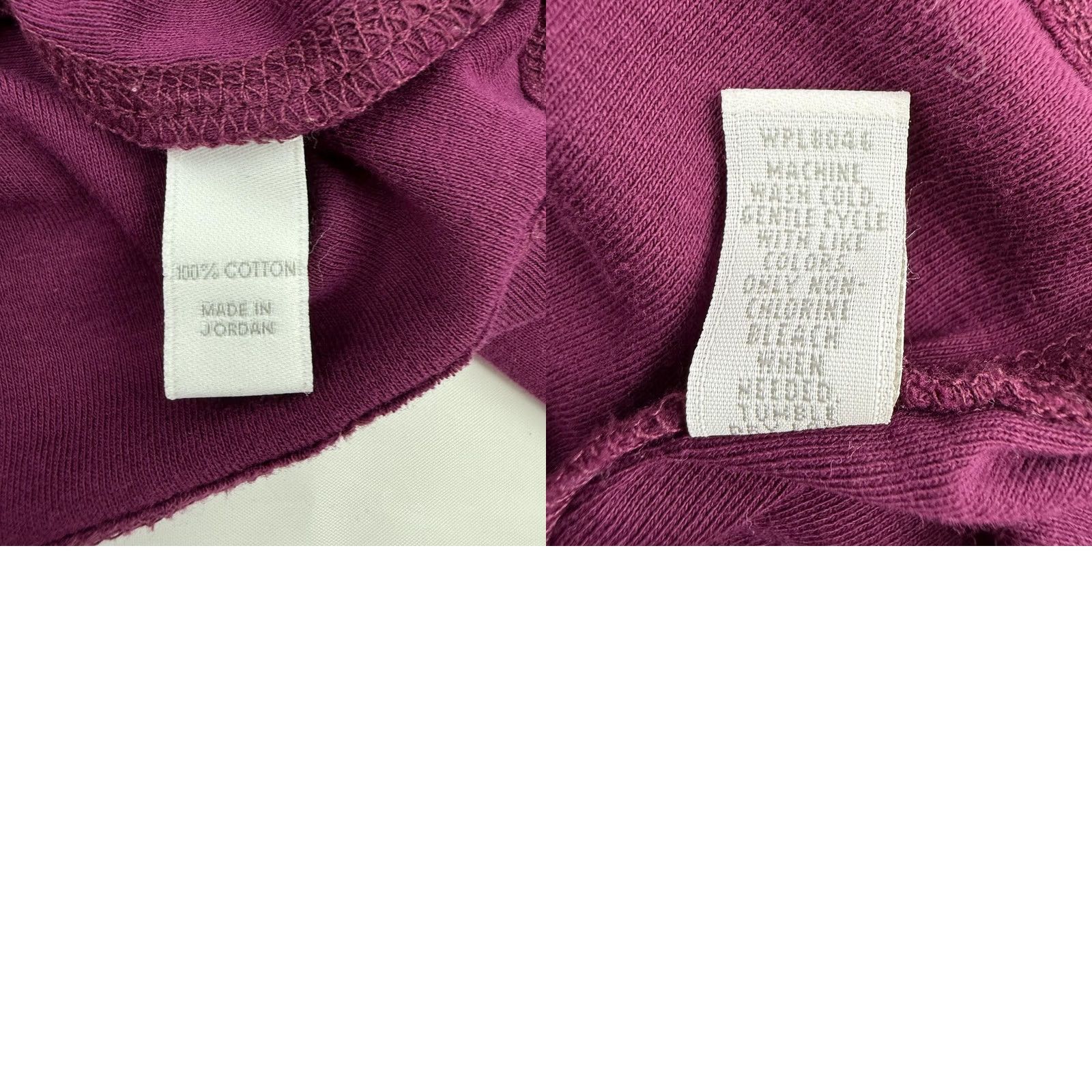 Charter Club Charter Club Shirt Womens XL Purple Ruffle Neck 3/4 Sleeve 100% Cotton Blouse Size XL / US 12-14 / IT 48-50 - 8 Thumbnail