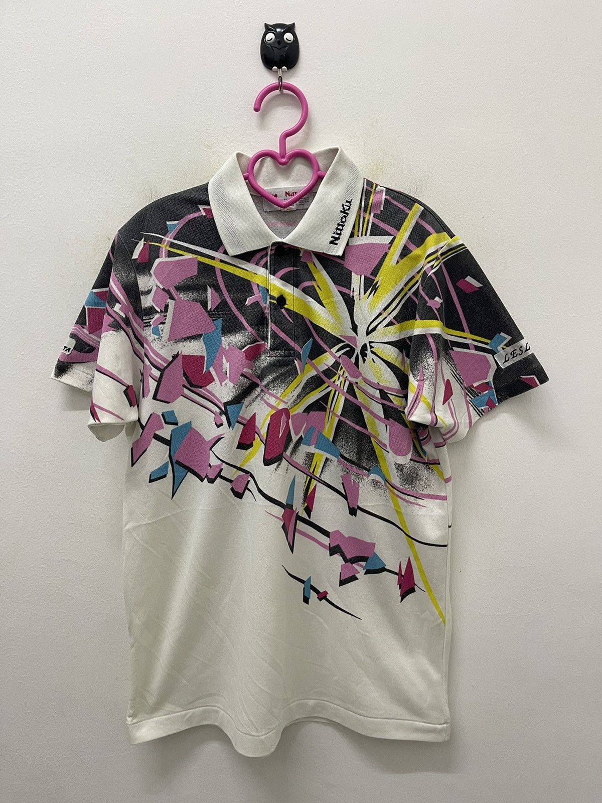 image of Vintage Nittaku Made In Japan Art Cosmic Psychedelic, Men's (Size Small)