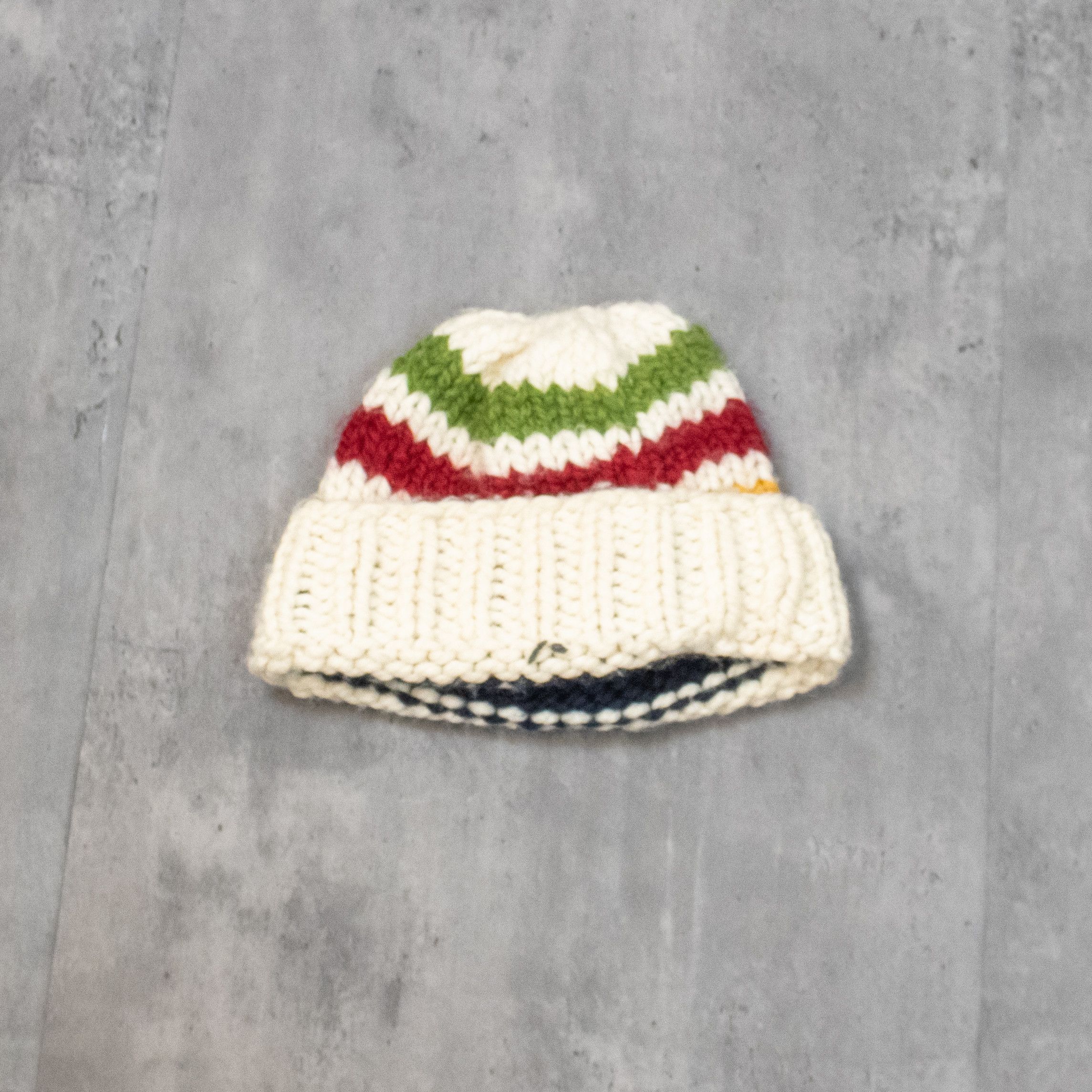 Handmade Vintage VTG Handmade Hudson Bay Cream Folder Touqe Beenie Size ONE SIZE - 2 Thumbnail
