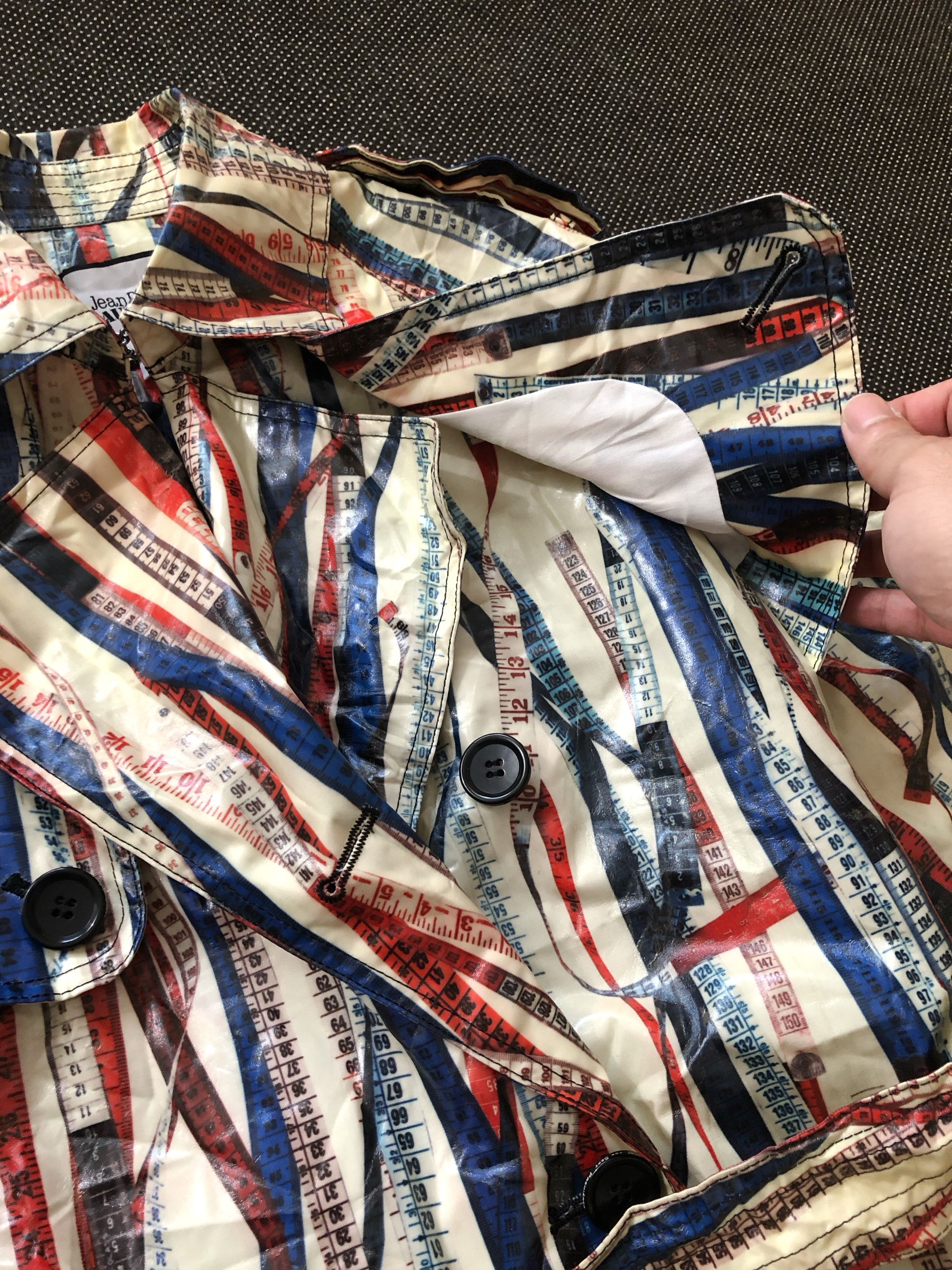 Jean Paul Gaultier RARE🔥FW2015 GAULTIER SEPT PREMIERES RULER TAPE TRENCH COAT Size M / US 6-8 / IT 42-44 - 12 Thumbnail