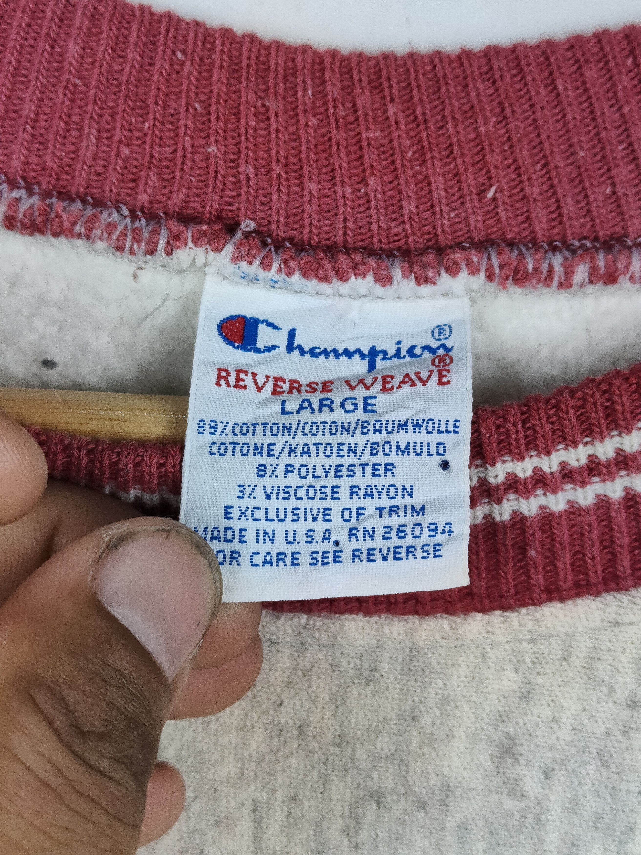 Vintage Vintage 90s Champion Reverse Weave Sweatshirt Size US L / EU 52-54 / 3 - 3 Thumbnail