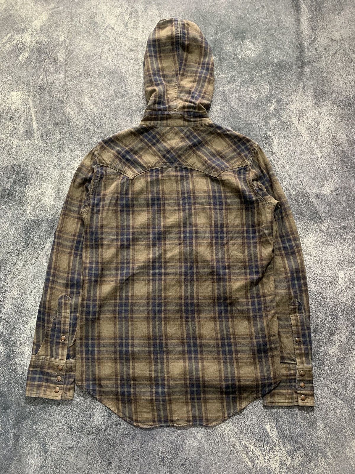 GOA GOA LGB Japanese Brand Plaid Hooded Western Flannel Size US M / EU 48-50 / 2 - 6 Thumbnail