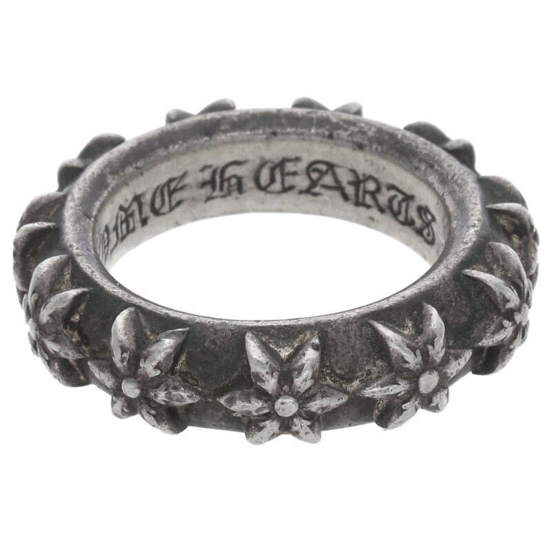 Chrome Hearts Chrome Hearts No. 12 Star Band Silver Ring Size ONE SIZE - 1 Thumbnail