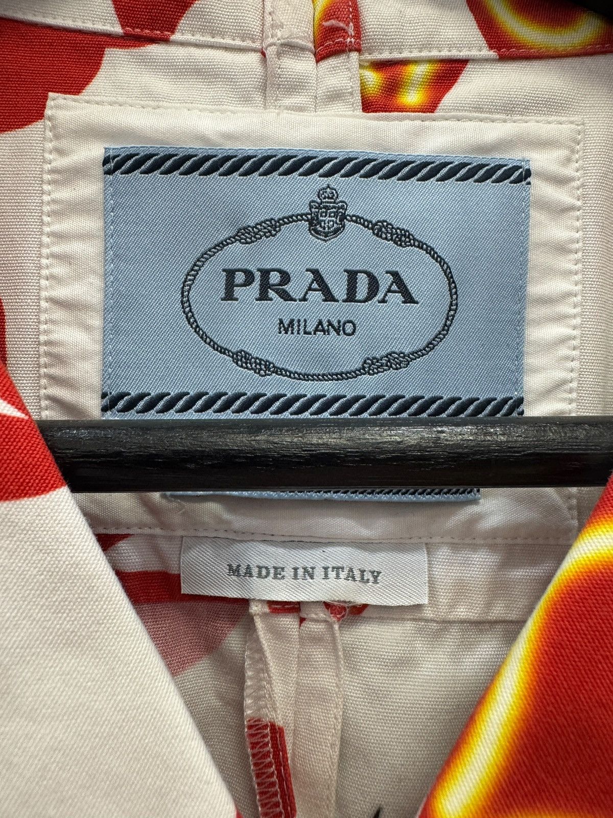 Prada Prada White Heart Double Match Button Up Size US XL / EU 56 / 4 - 6 Thumbnail