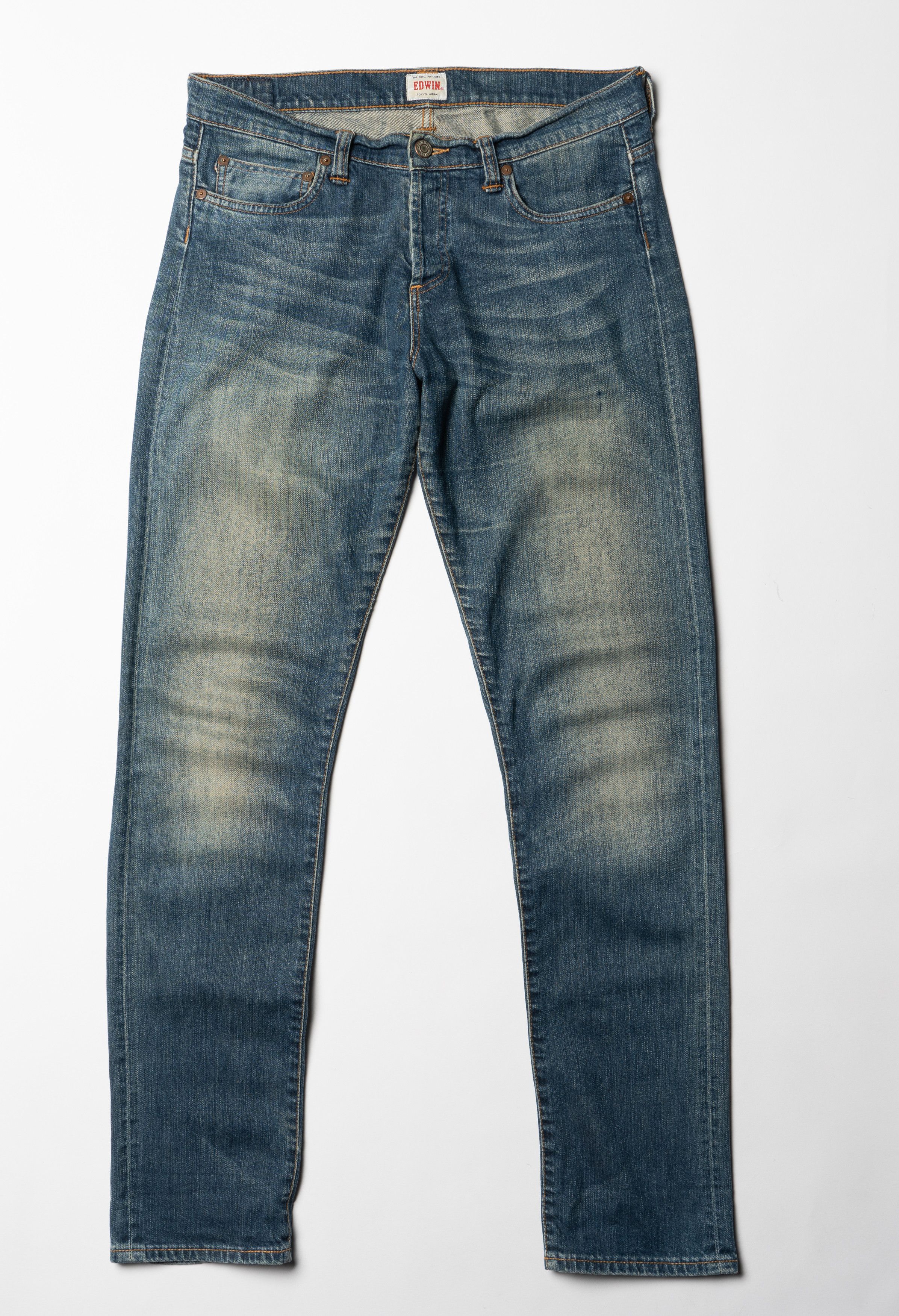 Edwin 🔴 EDWIN W’ Hardy Pant Blue Selvedge Denim Jeans Women’s Size 28" / US 6 / IT 42 - 3 Thumbnail