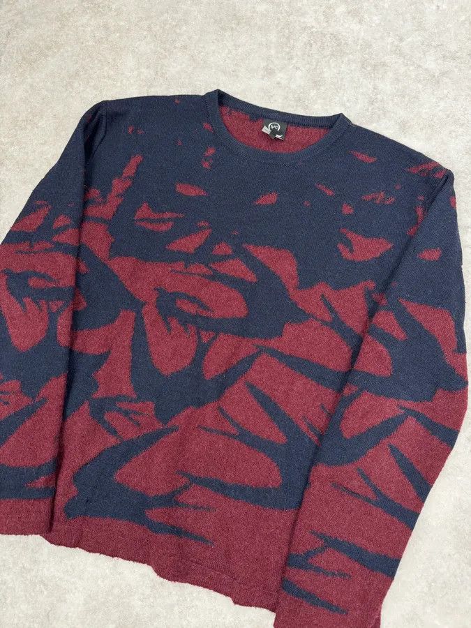 Alexander McQueen 2010s Alexander McQueen Red & Navy Contemporary Sweater Size US L / EU 52-54 / 3 - 5 Thumbnail