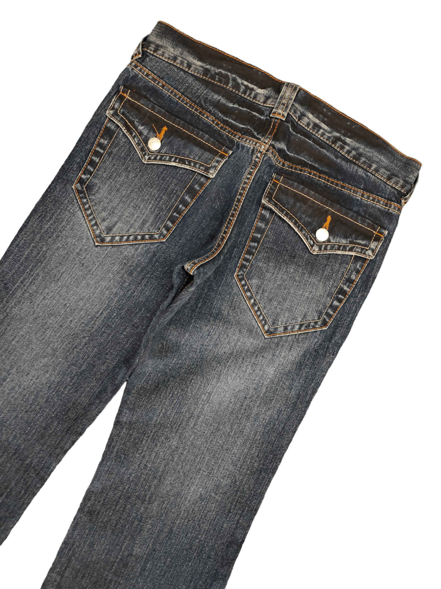 If Six Was Nine Flare Jeans Japan Waxed Faded Boot Cut Y2k Xfrm Fuga Style Size US 30 / EU 46 - 14 Thumbnail