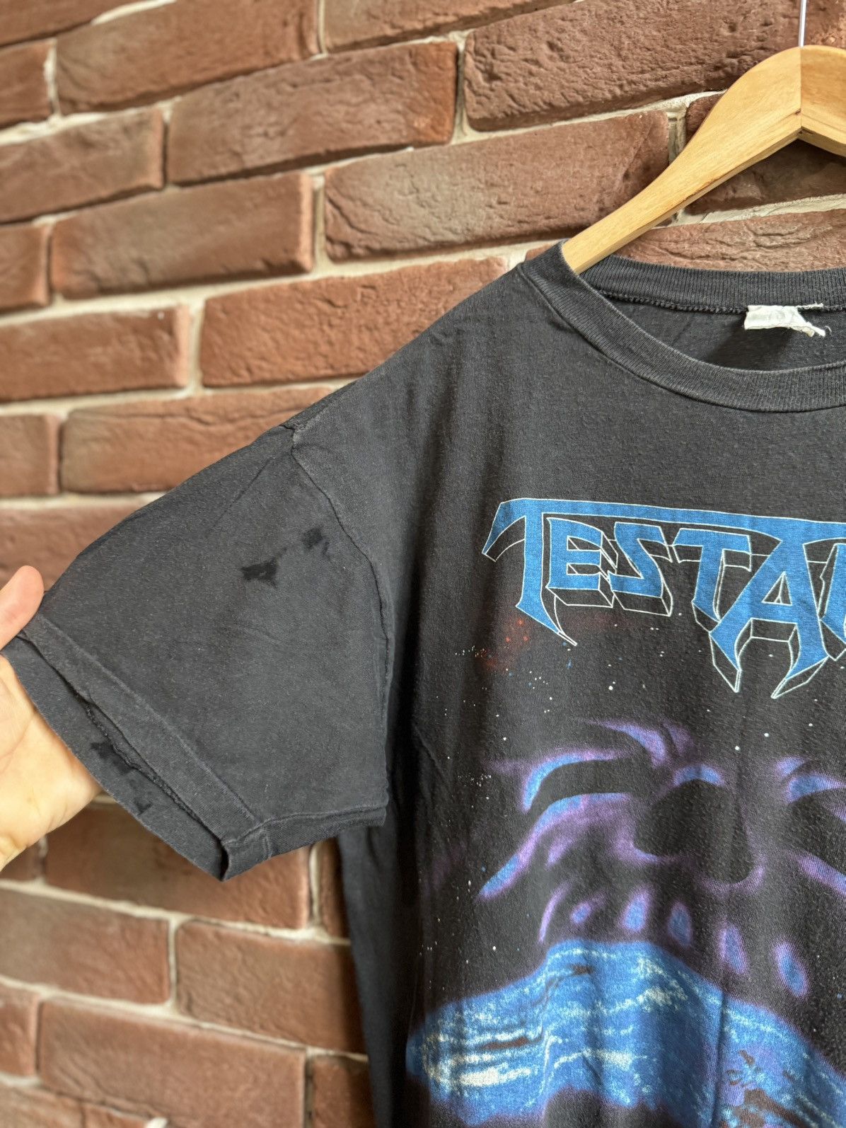 Band Tees Vintage 1988 TESTAMENT Euro Tour Metal Band T Shirt Large Size US L / EU 52-54 / 3 - 10 Thumbnail