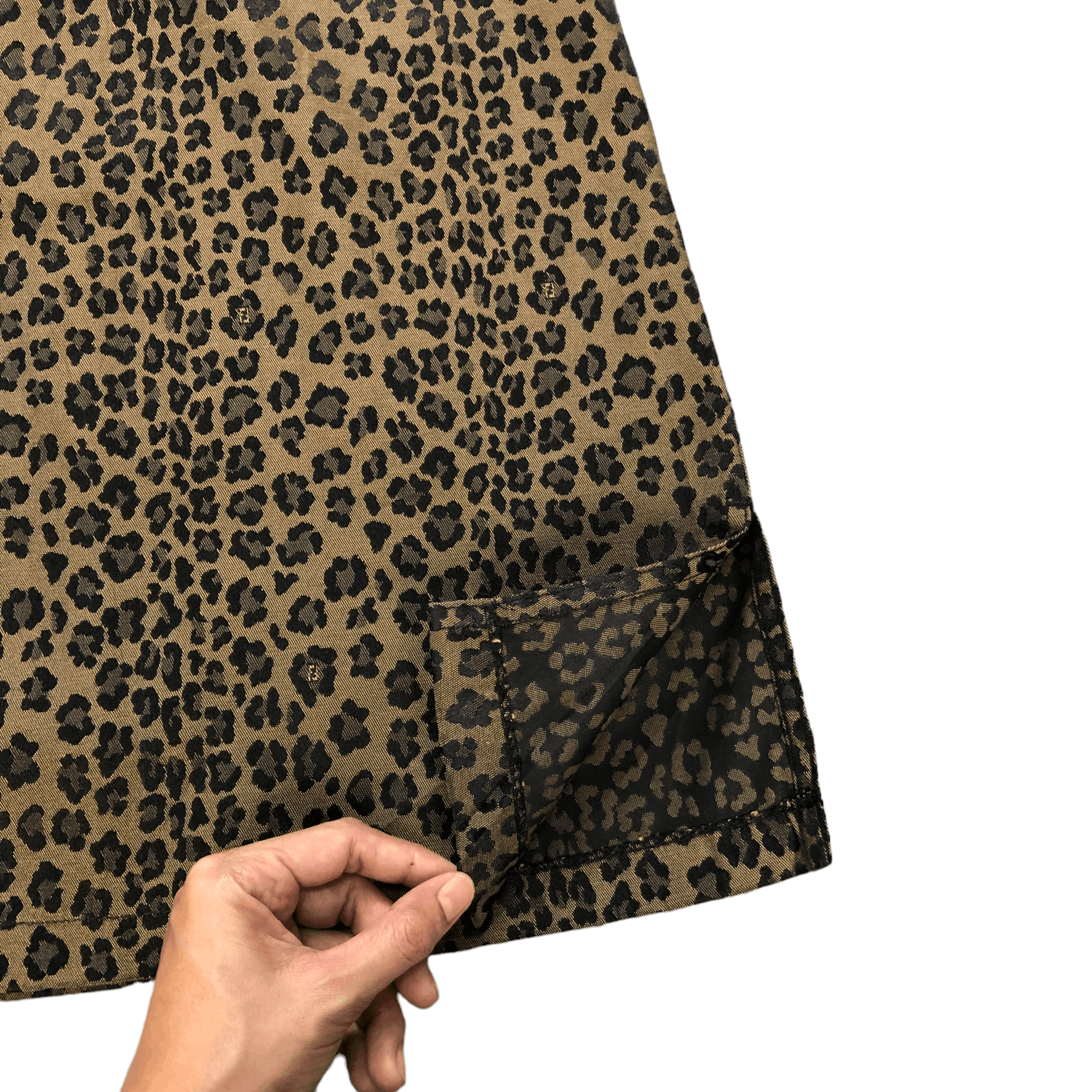 Fendi FENDI JEANS LEOPARD SKIN DESIGNS MINI SKIRTS #6249-220 Size 23" - 6 Thumbnail