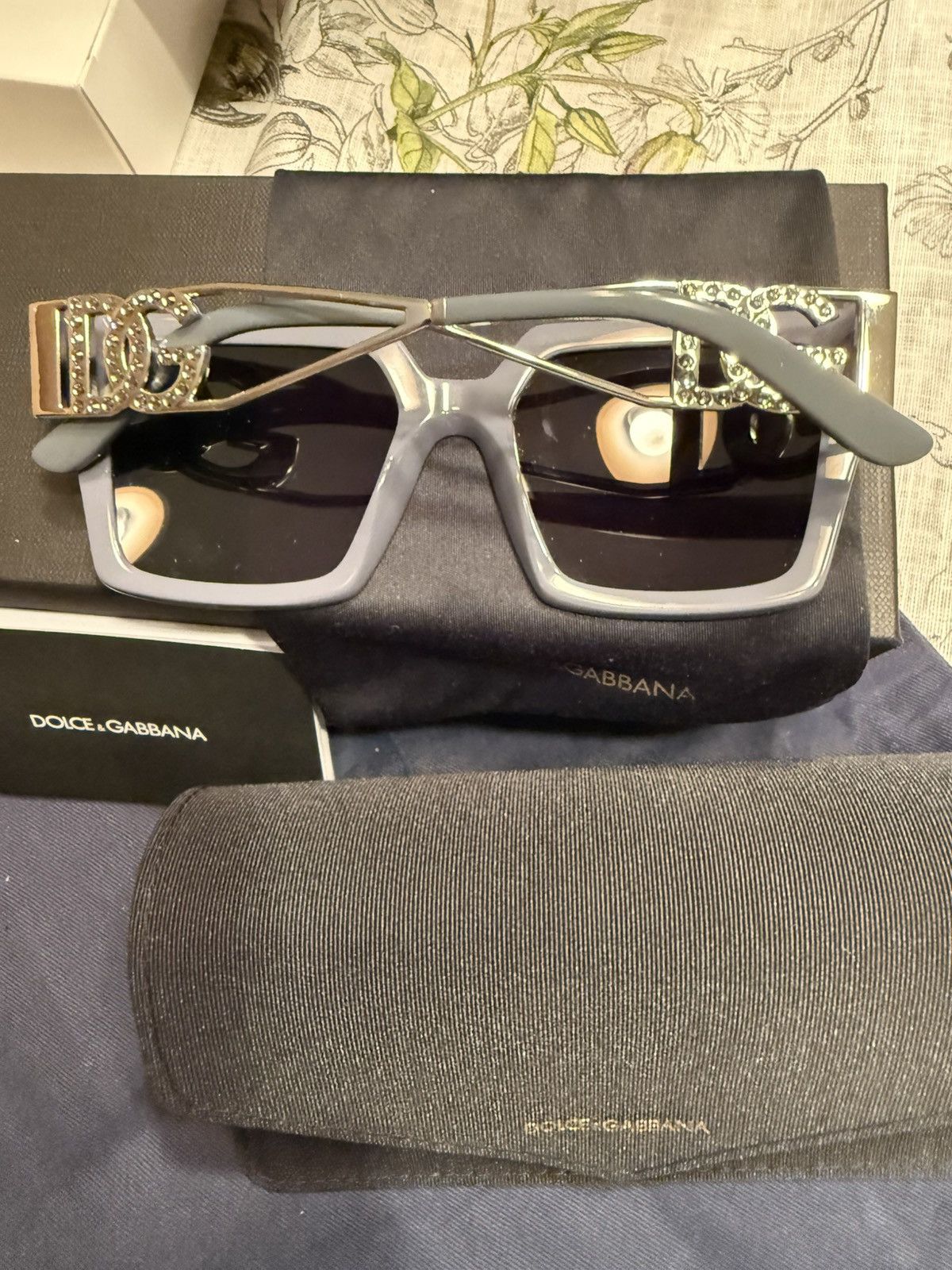 Dolce & Gabbana Dolce & Gabanna Grey Sunglasses Size ONE SIZE - 4 Thumbnail