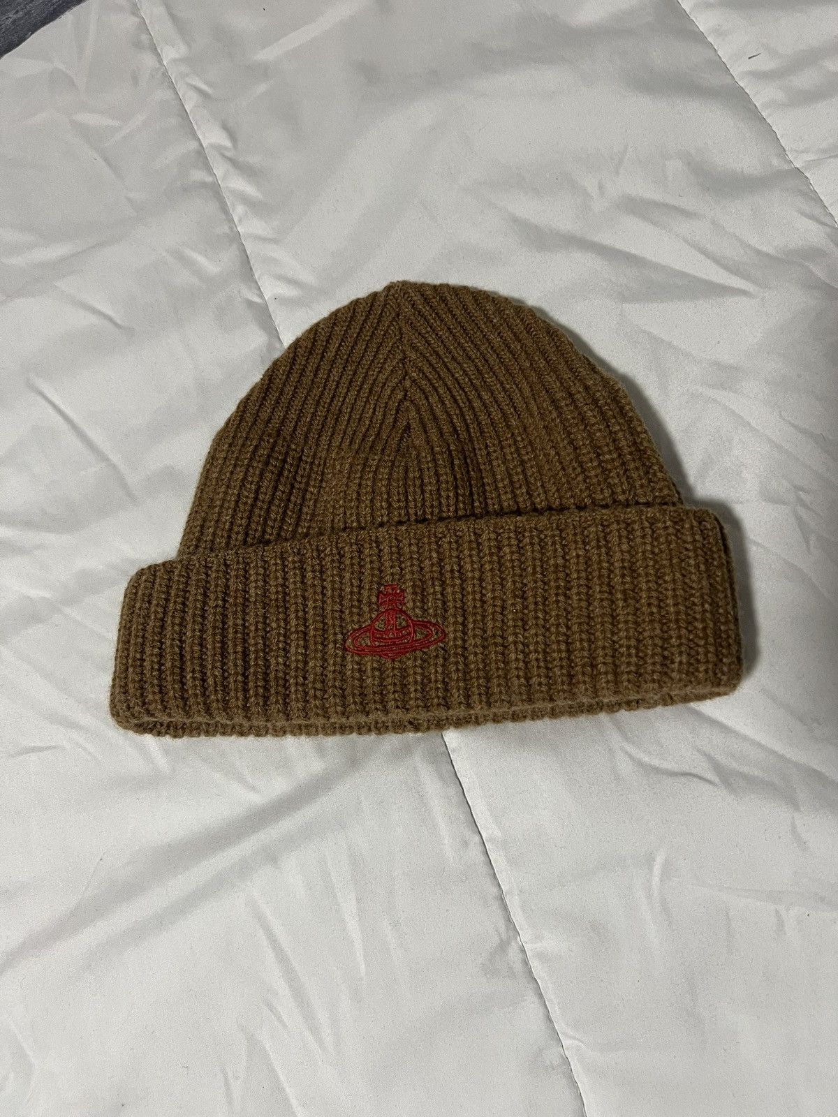Vivienne Westwood Tan Sporty Beanie Size ONE SIZE - 1 Preview