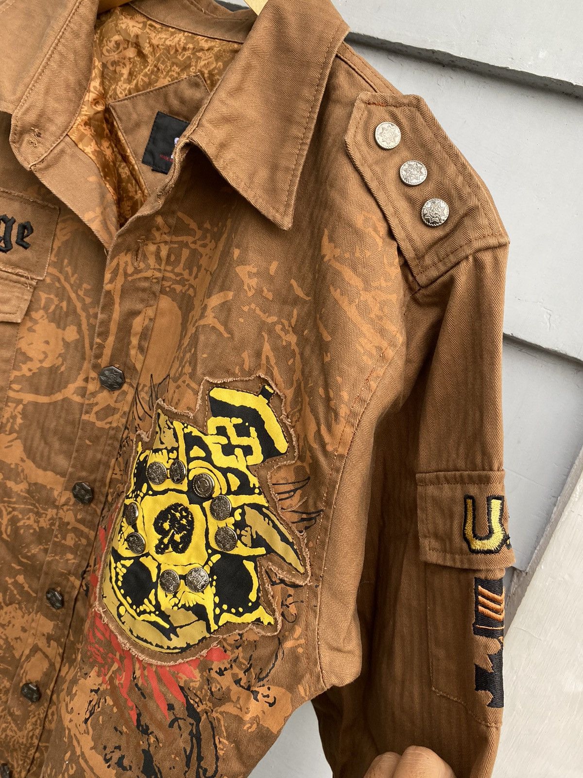 Vintage Made Right Genuine Military Style Jacket ‘Courage’ Patchwork Size US L / EU 52-54 / 3 - 5 Thumbnail