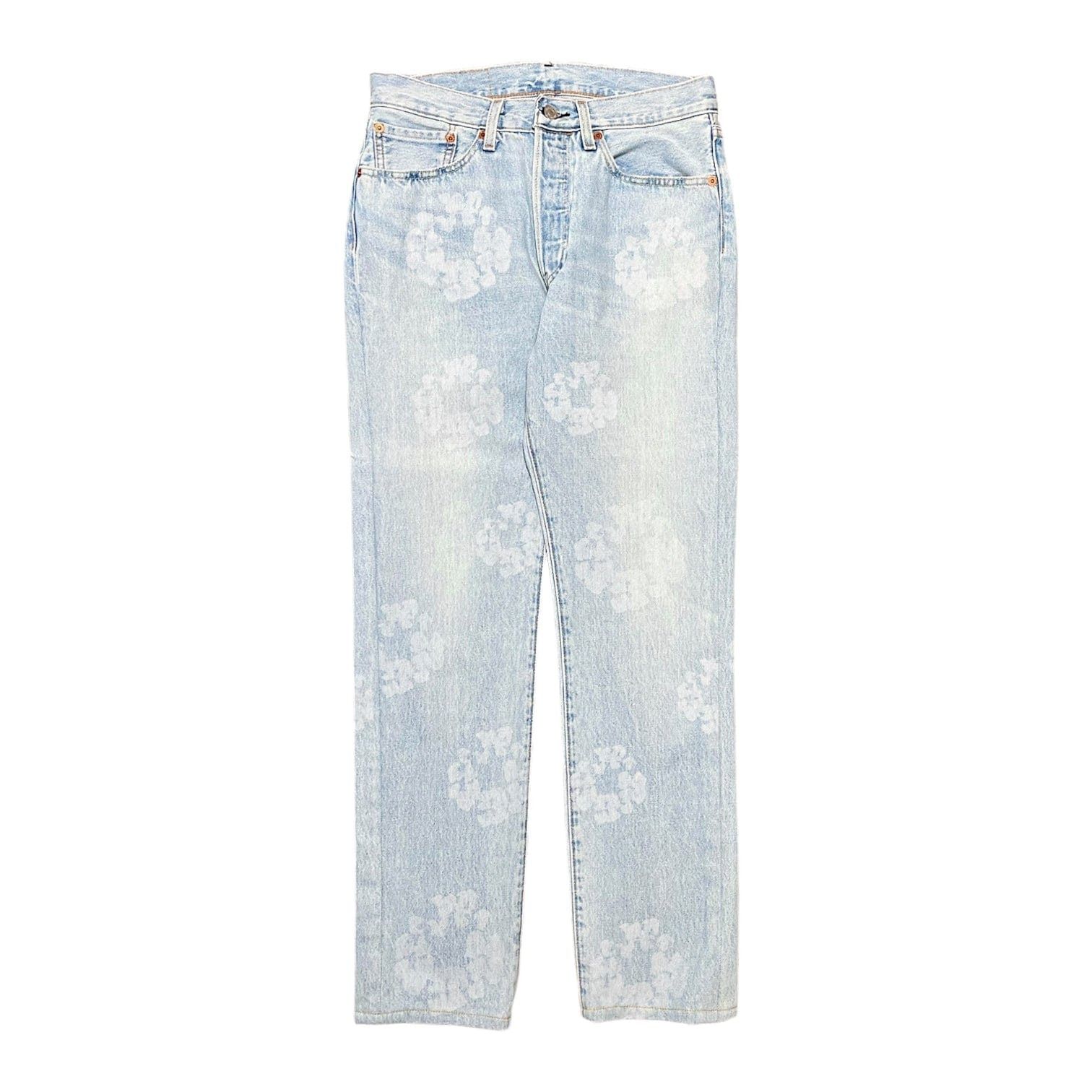 DENIM TEARS Mono Wreath Jeans Vintage Indigo Size US 31 - 1 Thumbnail