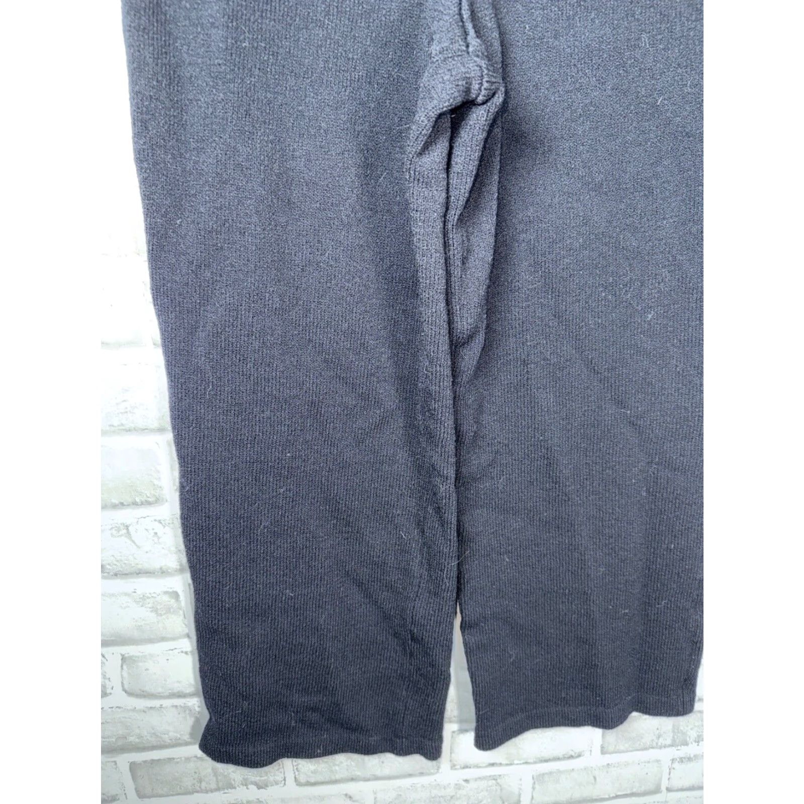 St. John St John Basics Wool Santana Knit Straight Leg Pants Black Womens Size 2 USA Size 26" / US 2 / IT 38 - 5 Thumbnail