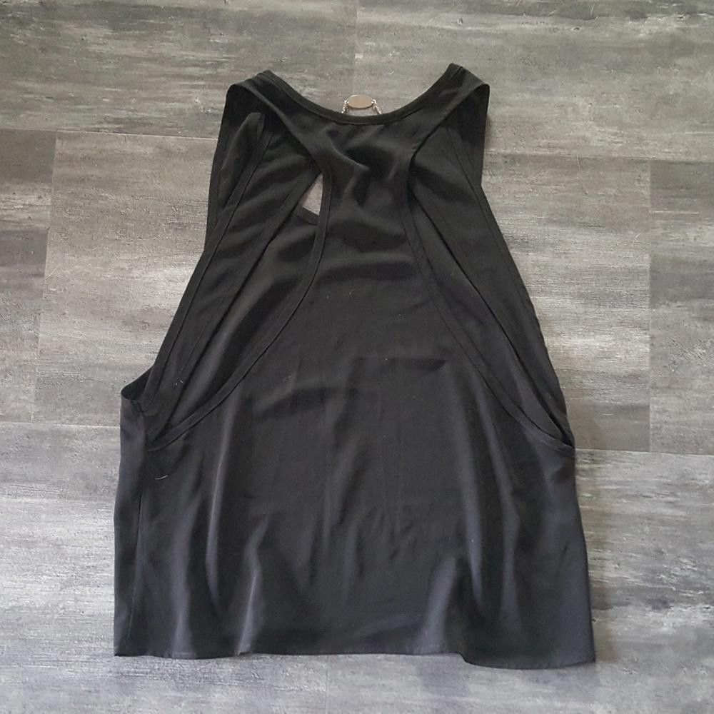 Designer Black Classic A&K Dressy Blouse Size M / US 6-8 / IT 42-44 - 2 Thumbnail