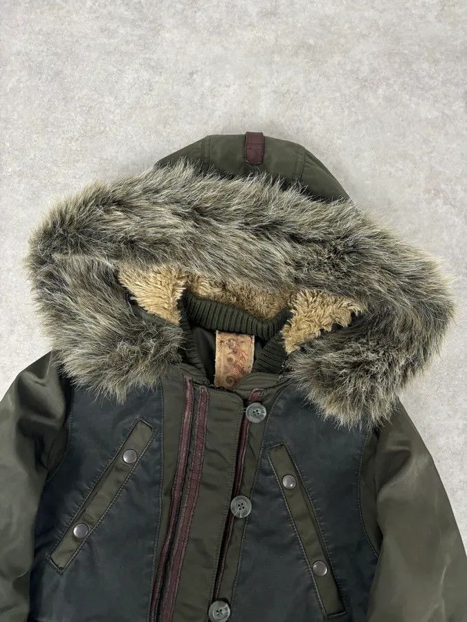Chevignon 1990s Chevignon Military Aviator Fur Bomber Jacket Size S / US 4 / IT 40 - 5 Thumbnail