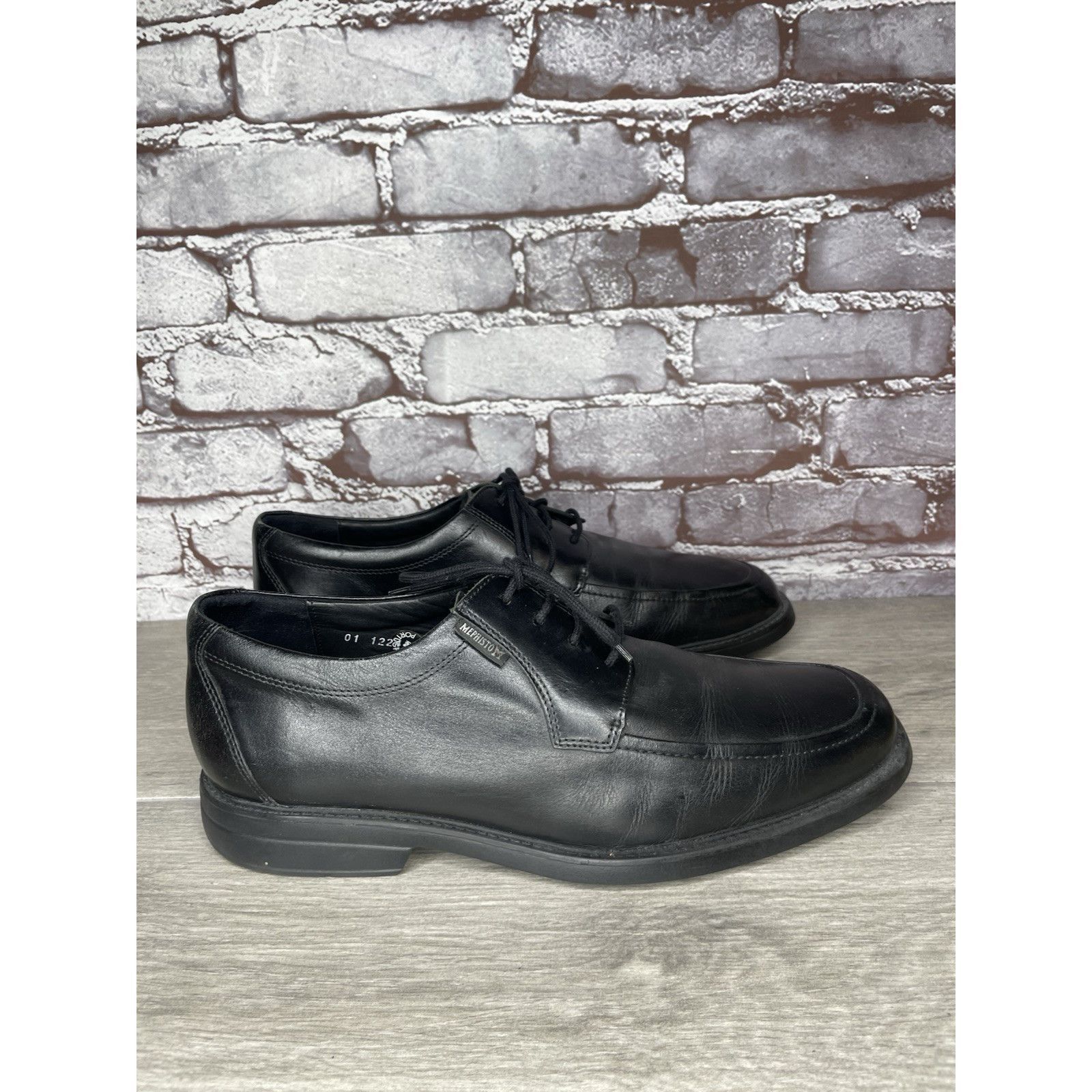 Mephisto Mephisto Air-Jet Black Leather Comfort Oxfords Casual Shoes Size US 9 / EU 42 - 3 Thumbnail