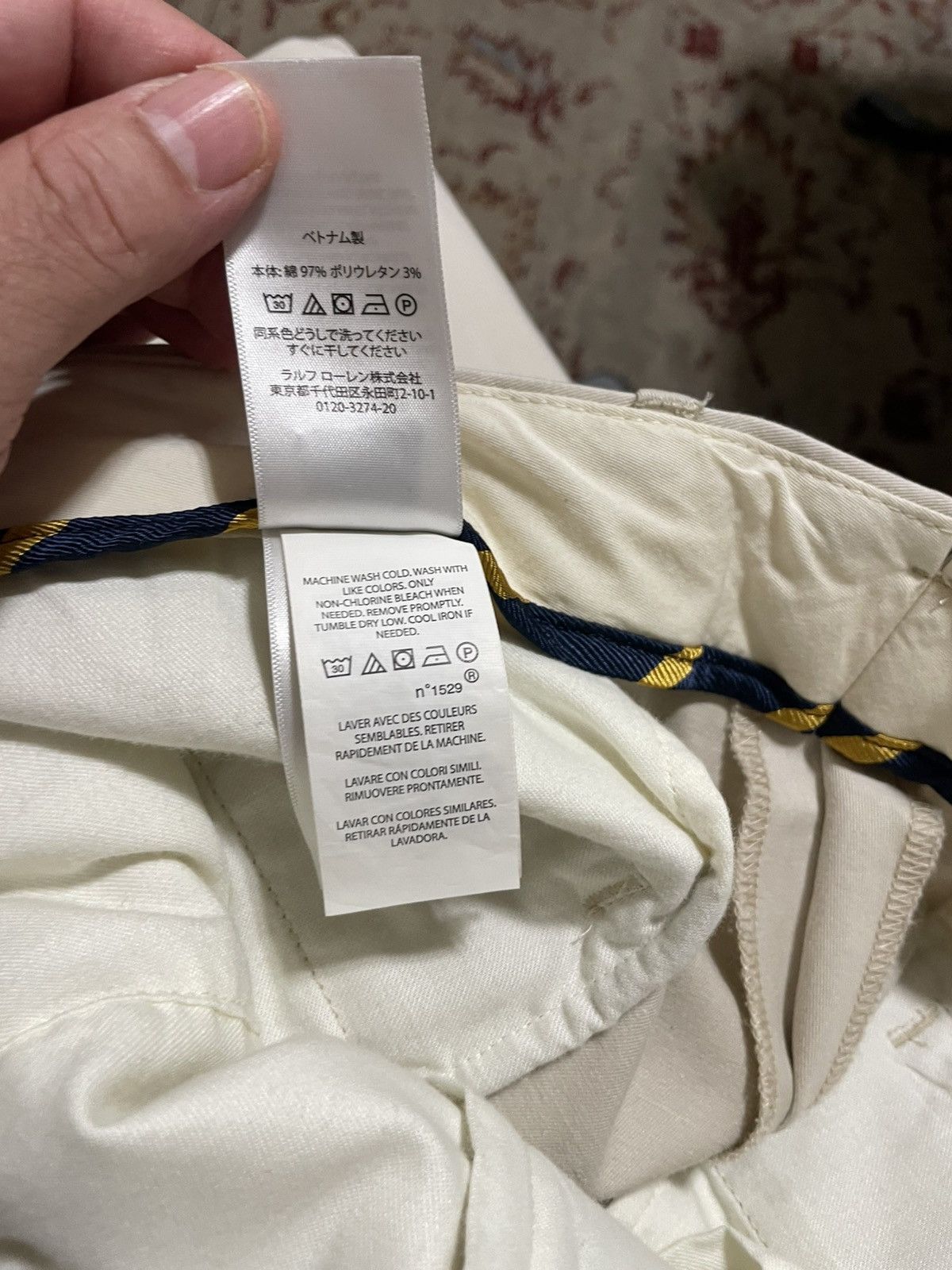 Polo Ralph Lauren FF cuffed Stretch trousers nwt 148.00 Size US 38 / EU 54 - 10 Thumbnail