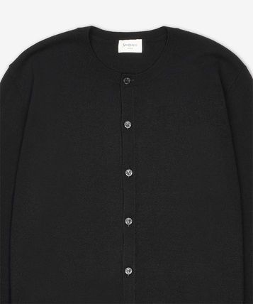 Saint Laurent Paris o1s1wg110126 822135 Cardigan in Black Size US XL / EU 56 / 4 - 3 Thumbnail