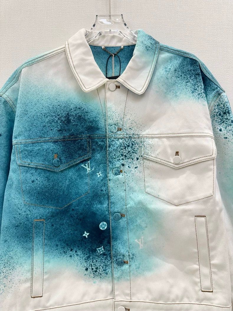 Louis Vuitton Louis Vuitton 23ss New Rendered Starry Sky Denim Jacket 250 Size US XL / EU 56 / 4 - 3 Thumbnail