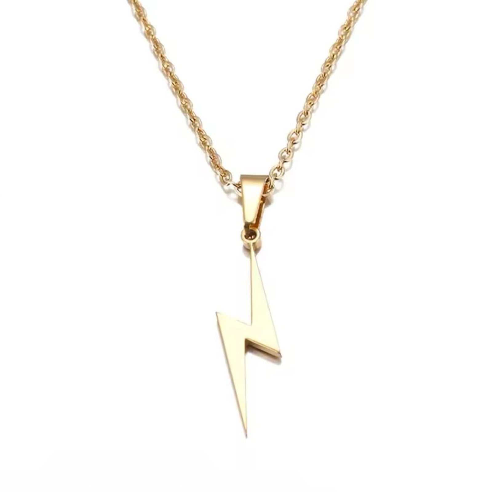 Other Stainless Steel Necklace Lightning Necklaces For Women Size ONE SIZE - 6 Thumbnail