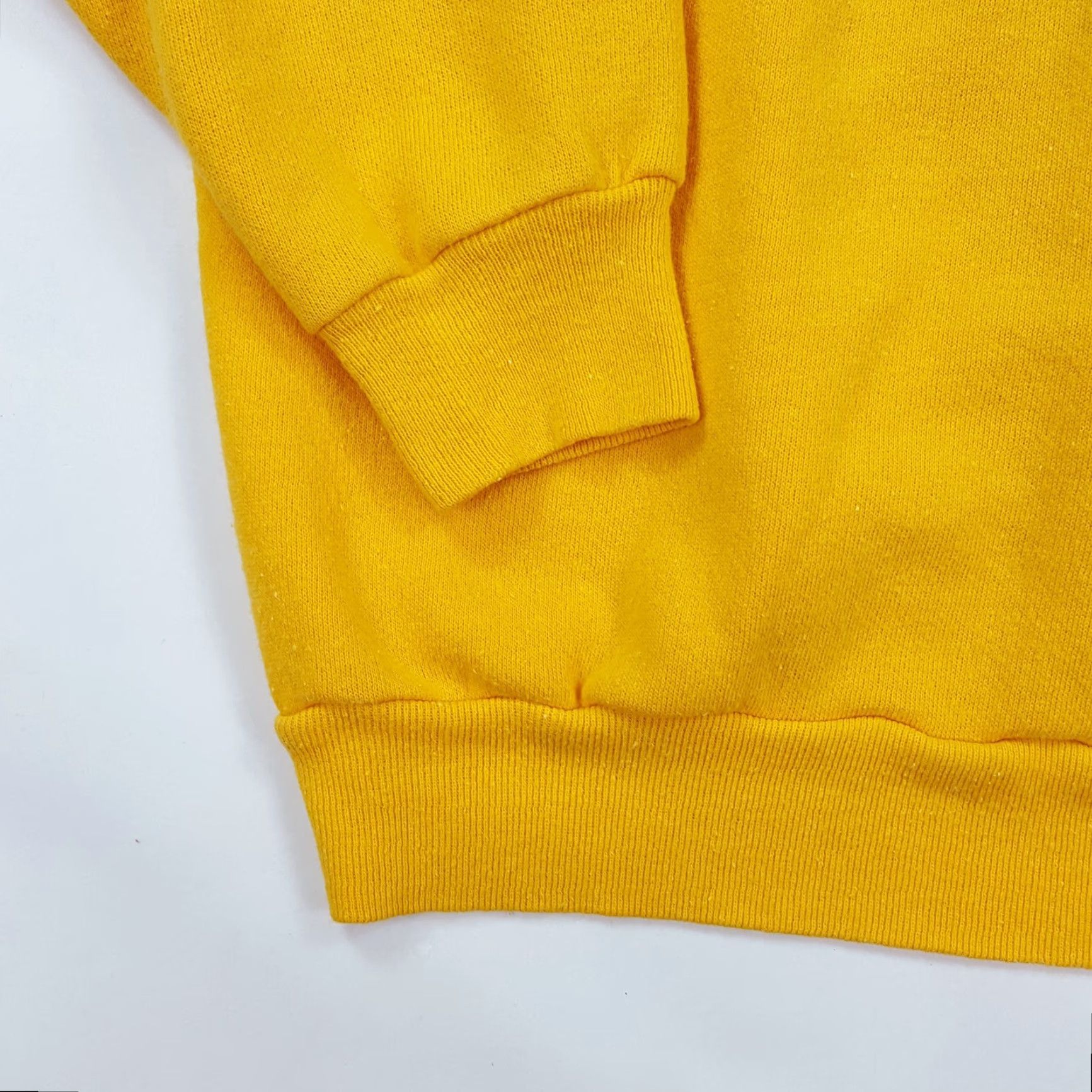 Tultex VINTAGE Tultex USA Size M Yellow Black Zip Crewneck Sweatshirt Size US M / EU 48-50 / 2 - 6 Thumbnail