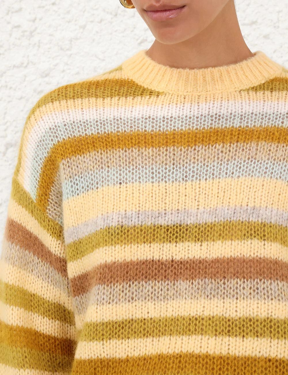 Zimmermann oc11z0226 Illuminate Blouson Sweater In Multicolor Size L / US 10 / IT 46 - 5 Thumbnail