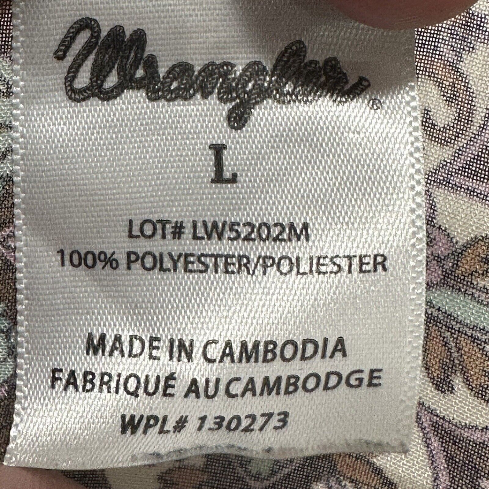 Wrangler Wrangler Large Lightweight Blouse Ornate Patterned Colorful Size L / US 10 / IT 46 - 3 Thumbnail