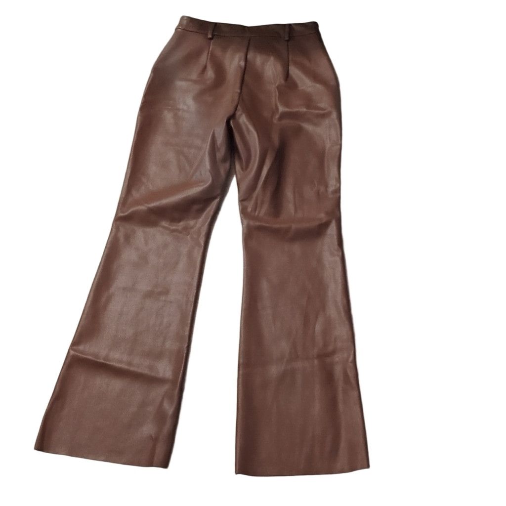 Other Meshki Faux Leather Brown Pants Size Medium Size 25" / US 0 / IT 36 - 6 Thumbnail