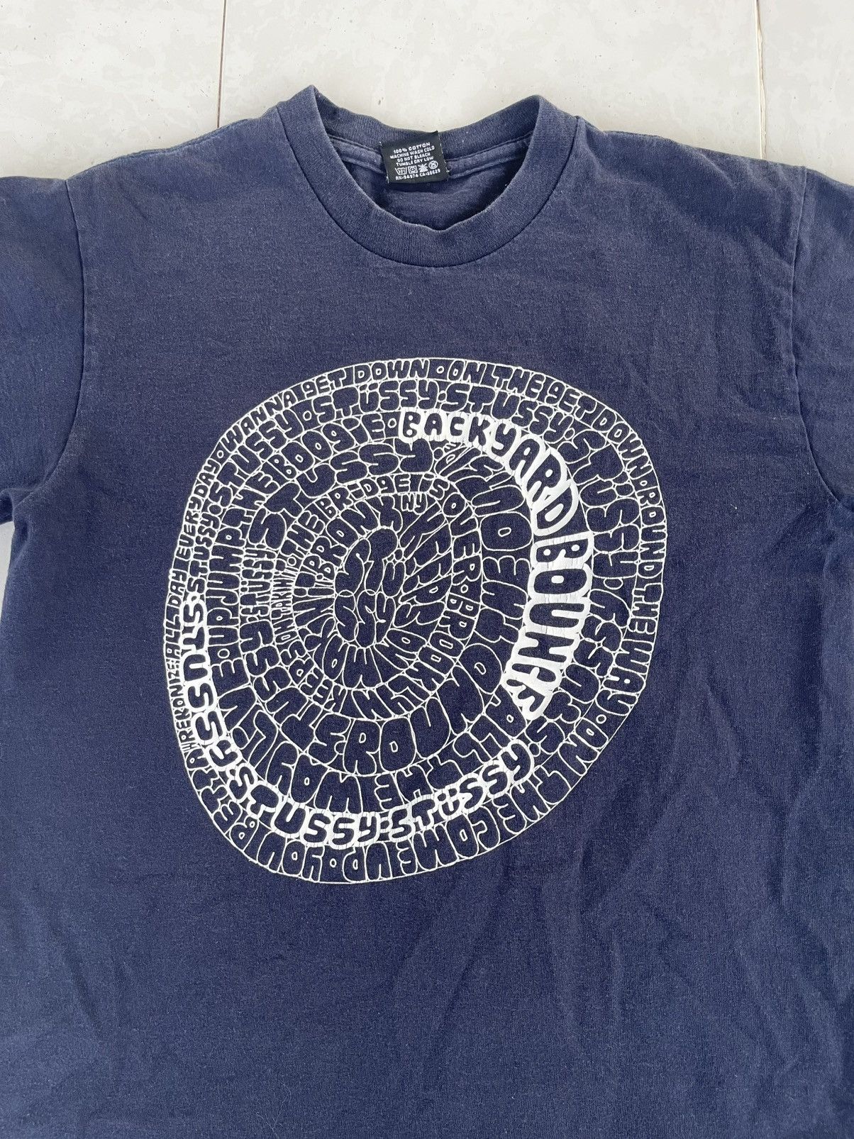 Stussy Vintage Stussy Backyard Bounce Shirt Tee Size US S / EU 44-46 / 1 - 4 Thumbnail