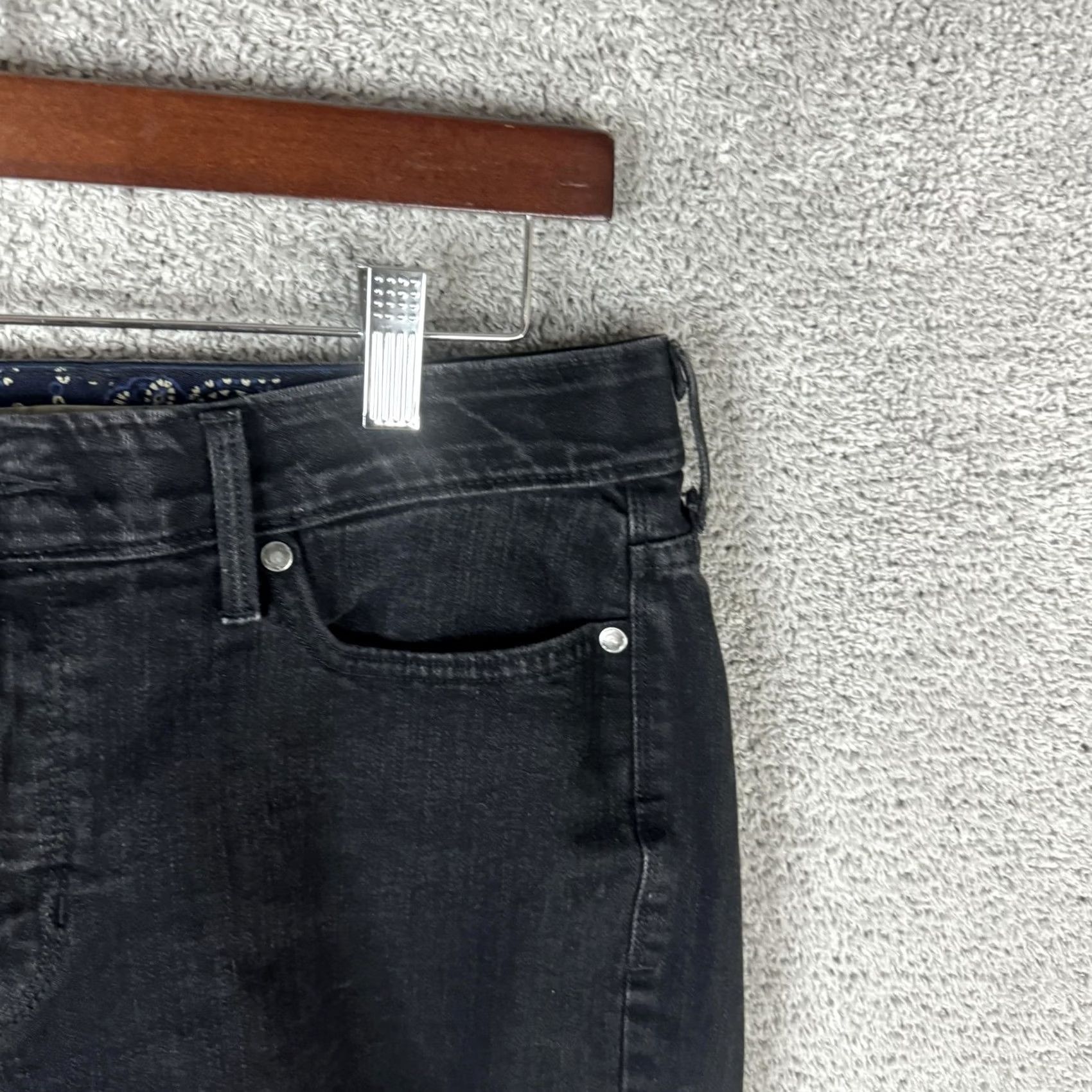 Levi's Levi's Jeans Womens 12 Black Straight Leg 525 Perfect Waist Stretch Denim Regular Rise 31 In Inseam -Mid Dark Wash Pants Size 34" / US 12 / IT 48 - 3 Thumbnail