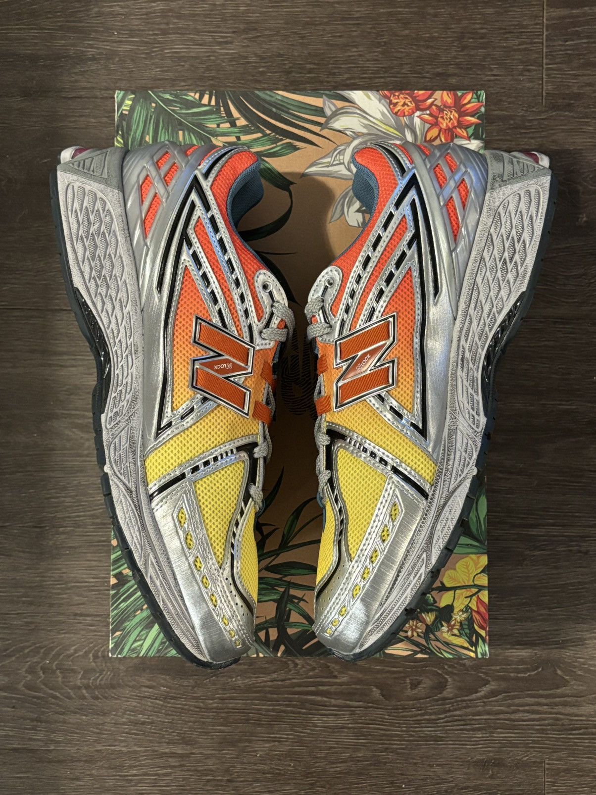New Balance × Salehe Bembury SALEHE BEMBURY X NEW BALANCE HEAT BE HOT 1906R LAVA Size US 12 / EU 45 - 4 Thumbnail