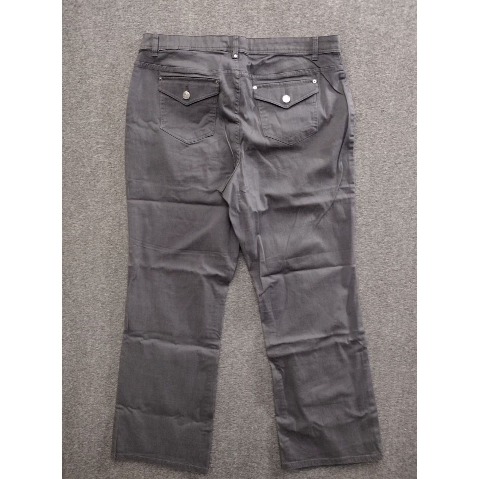 Vintage Fashion Bug Jeans Shirt? No — Actually: Fashion Bug Jeans Gray 18W Stretch Bootcut Flap Pocket Denim 90s Womens Size 18W Size 40" / US 18 - 2 Thumbnail