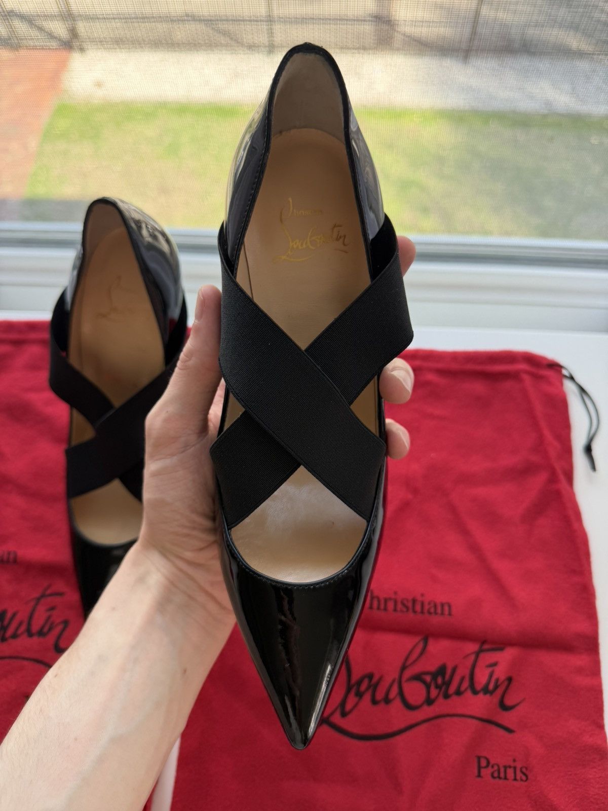Christian Louboutin Christian Louboutin Sharpstagram Cross-Strap Black Size US 6 / IT 36 - 5 Thumbnail