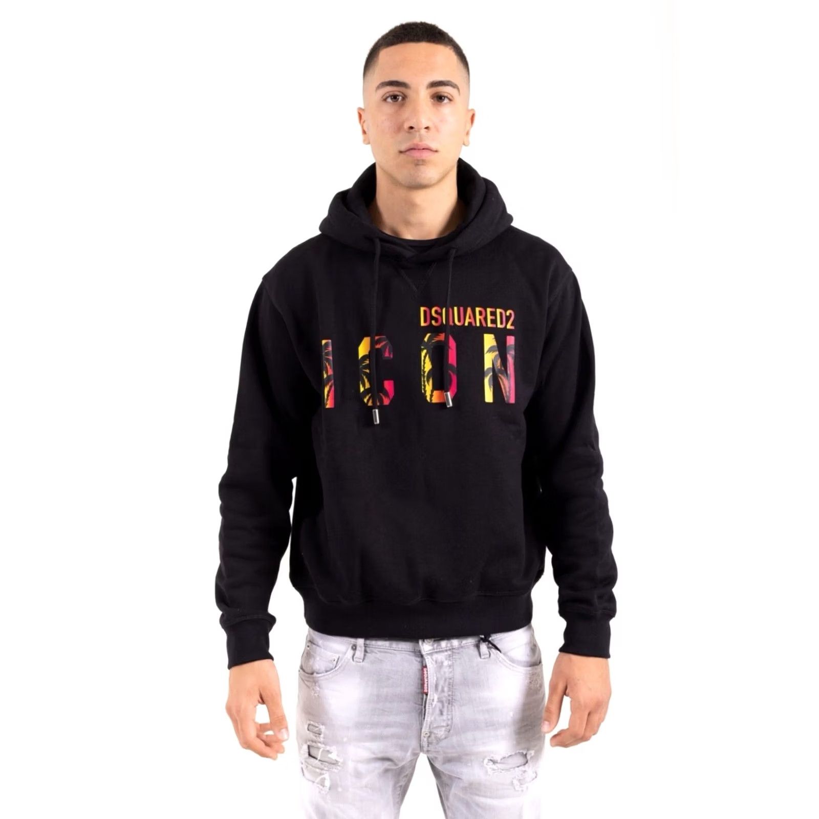 Dsquared2 Dsquared2 Hoodie ICON Hawaiian Logo Y2K Black M Mens Size US M / EU 48-50 / 2 - 2 Thumbnail