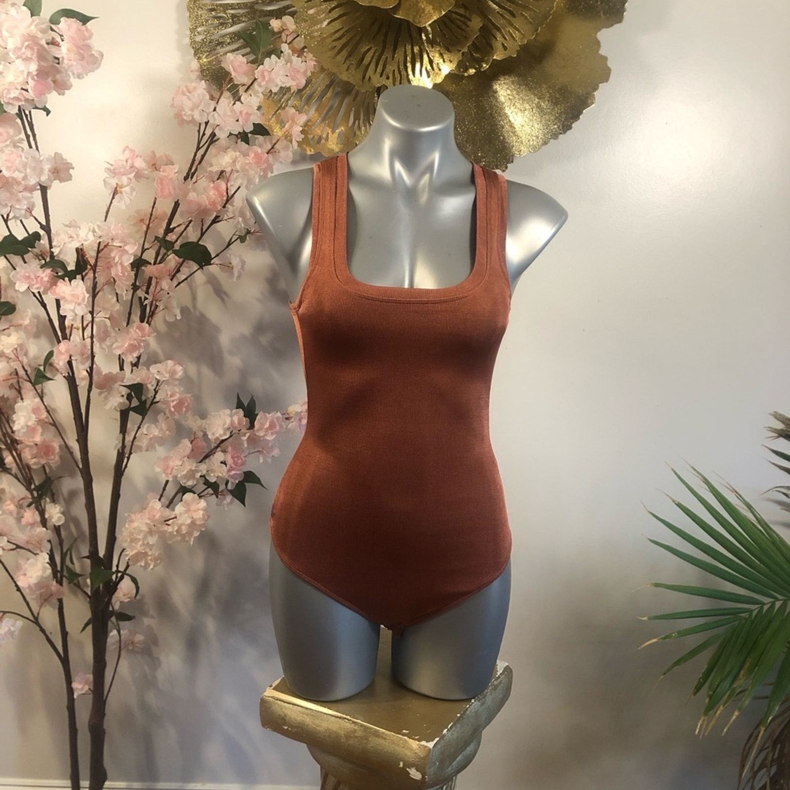 ALIX NYC Bodysuit top shirt brown Alix NY Size XS / US 0-2 / IT 36-38 - 2 Thumbnail