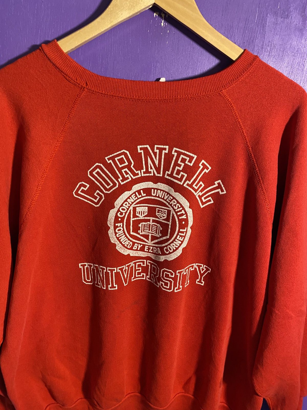 Vintage Vintage 80s Cornell university logo sweatshirt Size US XL / EU 56 / 4 - 3 Thumbnail