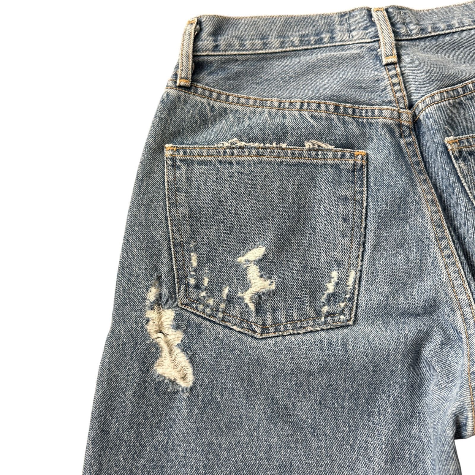 Agolde AGOLDE 90s Mid Rise Loose Fit Jeans Fall Out Distressed Size 24" / US 00 / IT 34 - 4 Thumbnail