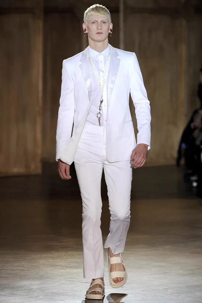 Givenchy Givenchy Satin Collar White Blazer 48 Size 48S - 2 Thumbnail