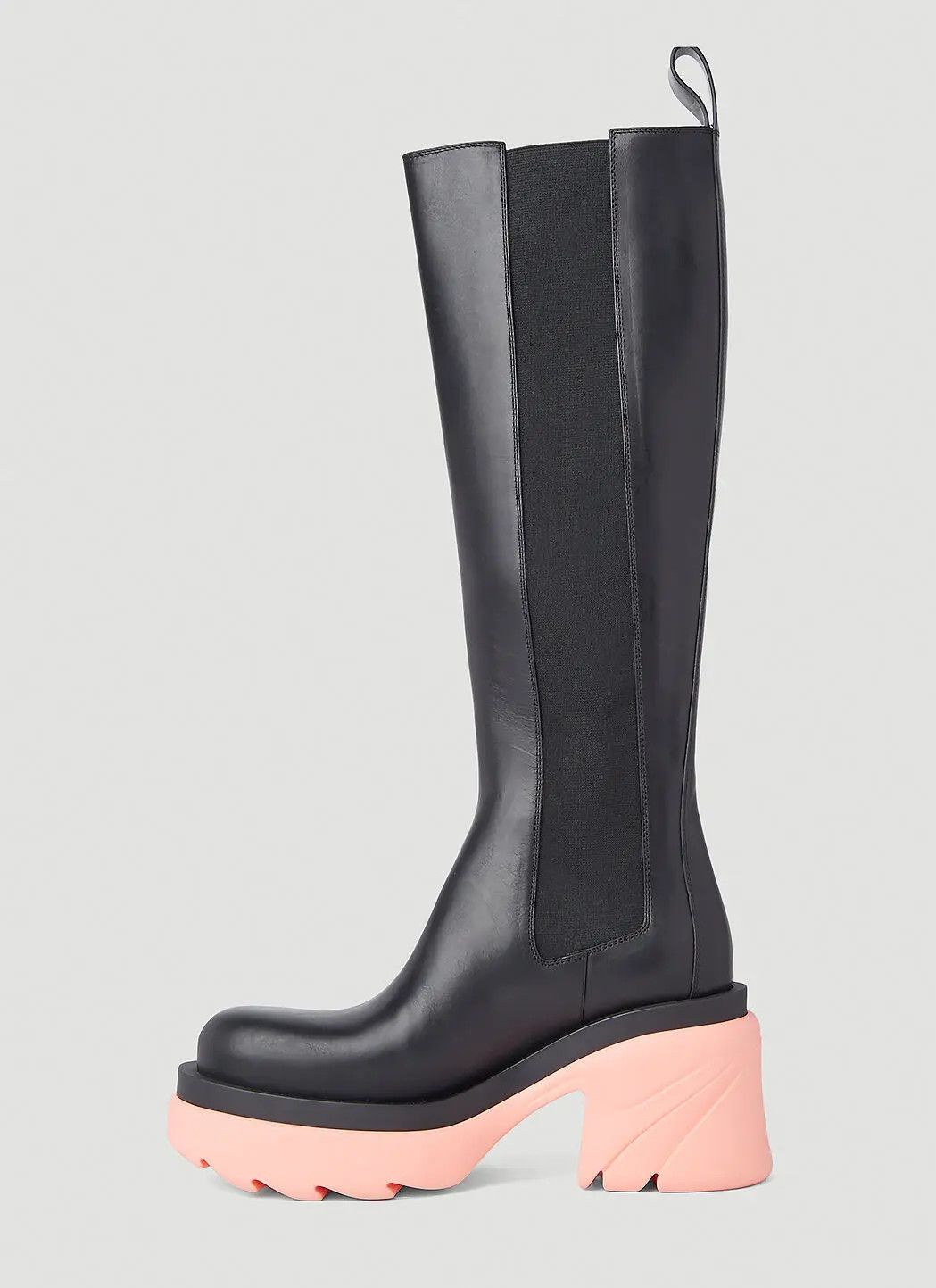 Bottega Veneta o1n1vont1225 Flash Boots in Black Pink Size US 8.5 / IT 38.5 - 3 Thumbnail