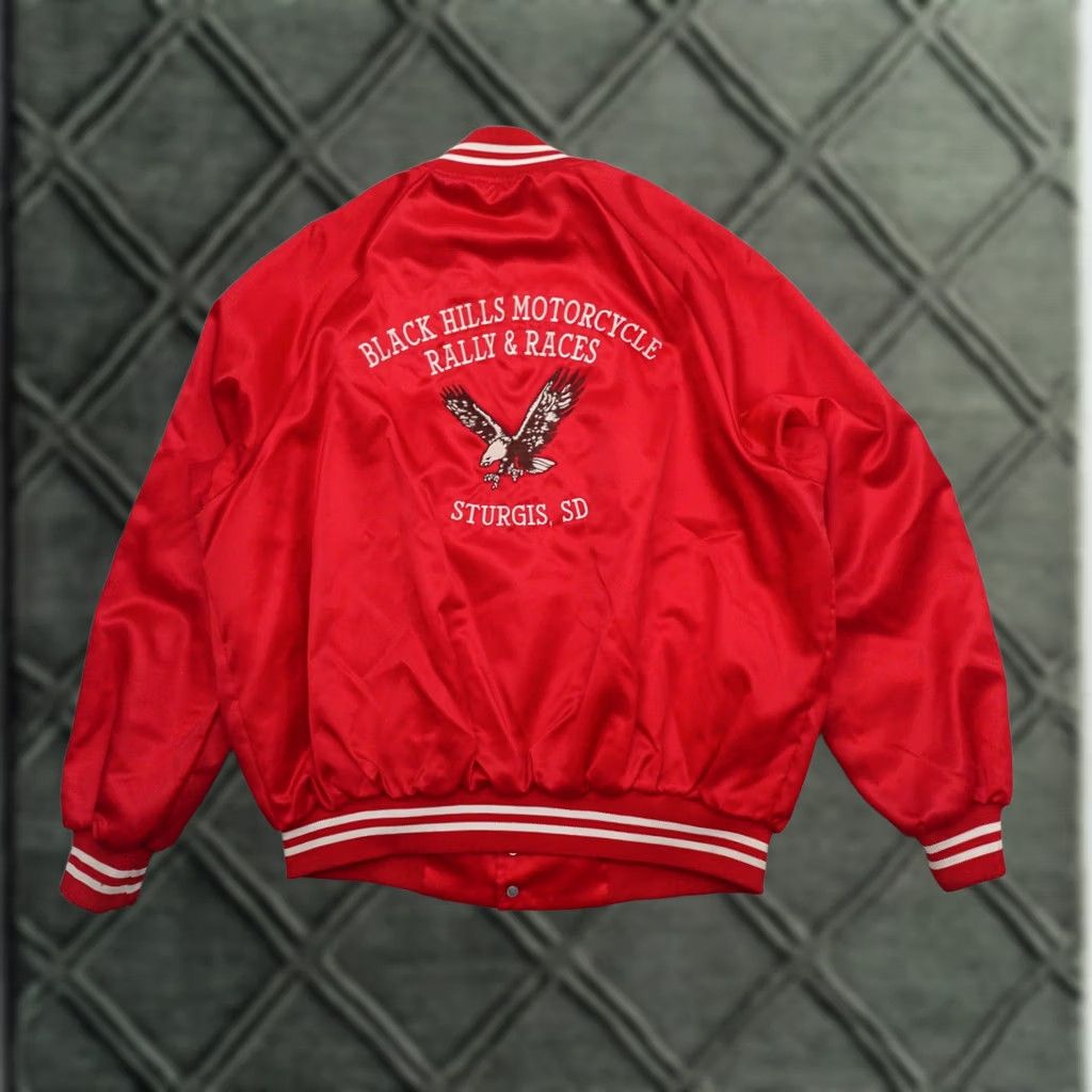 Vintage VTG Auburn Sportswear Motorcycle Jacket Mens 2XL Red Nylon 28x26 Racing Races Belted Vintage Auburn Sportswear Jacket Mens 2XL Red Nylon 28x26 Size US XXL / EU 58 / 5 - 1 Thumbnail