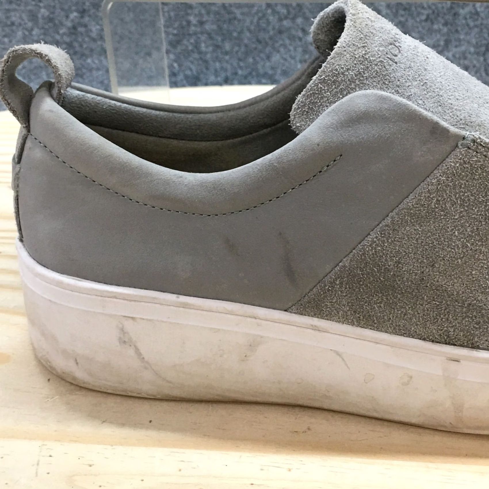 Toms TOMS Slip-On Sneaker Womens 9 Gray Amber Casual Comfort Suede Round Toe Platform Shoes Size US 9 / IT 39 - 2 Thumbnail
