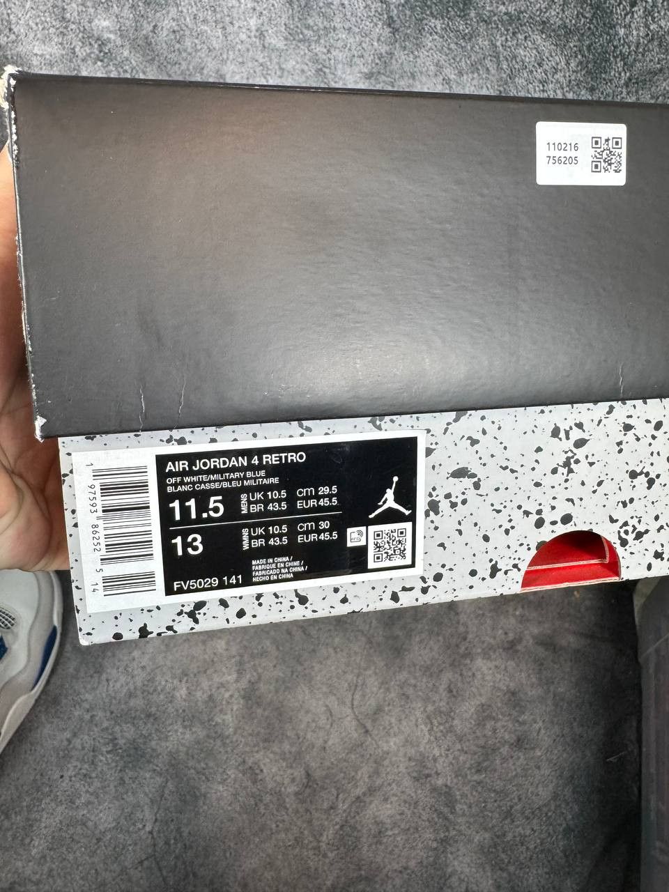 Jordan Brand Size 11.5 | Jordan 4 Military Blue With Box | Pre-Owned Size US 11.5 / EU 44-45 - 6 Thumbnail