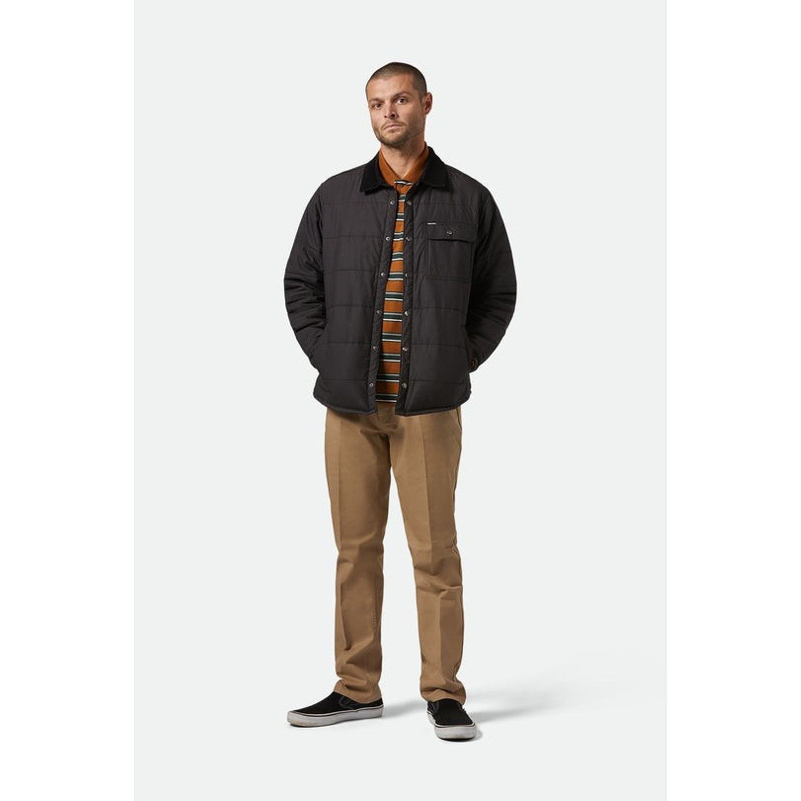 Brixton Brixton Cass Puffer Chore Field Corduroy Collar Preppy Size US XL / EU 56 / 4 - 1 Thumbnail