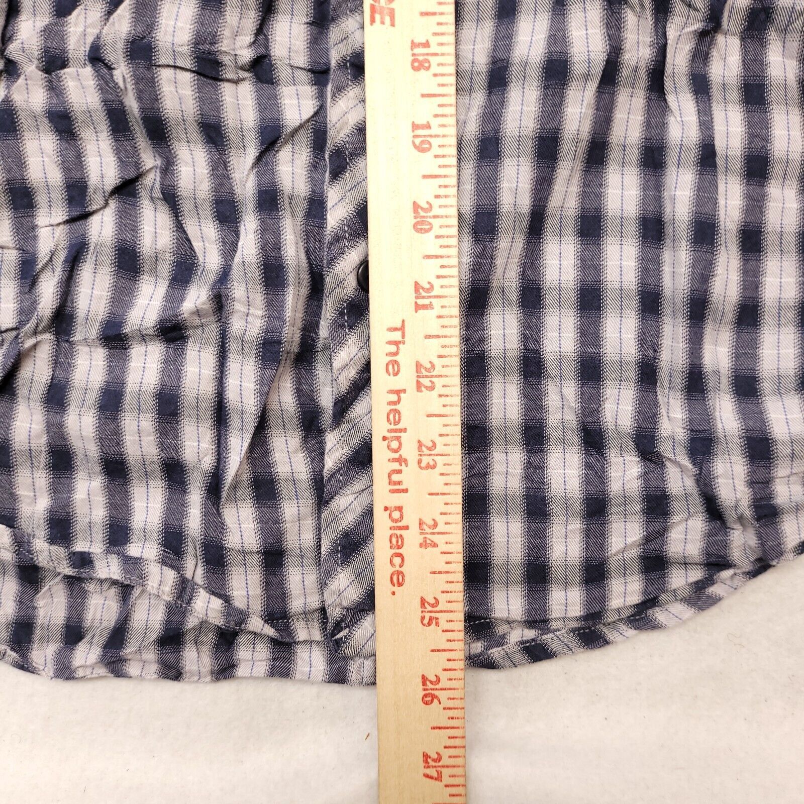 21 Men 21 Men Tartan Flannel Button Up Shirt Mens Size M Blue Gray Size US M / EU 48-50 / 2 - 8 Thumbnail