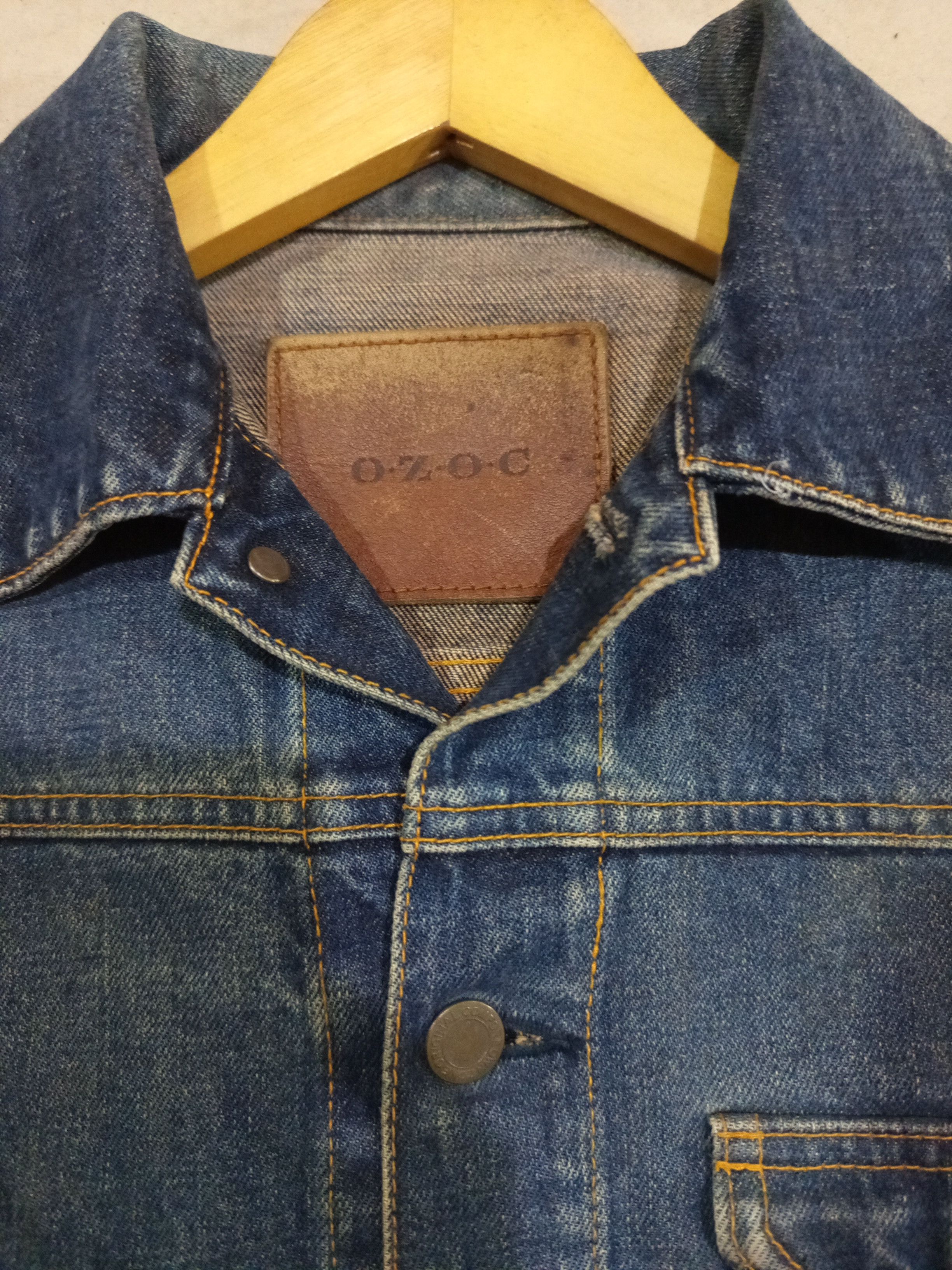 Vintage 1990s OZOC Japan Denim Trucker Jacket Size M / US 6-8 / IT 42-44 - 9 Thumbnail