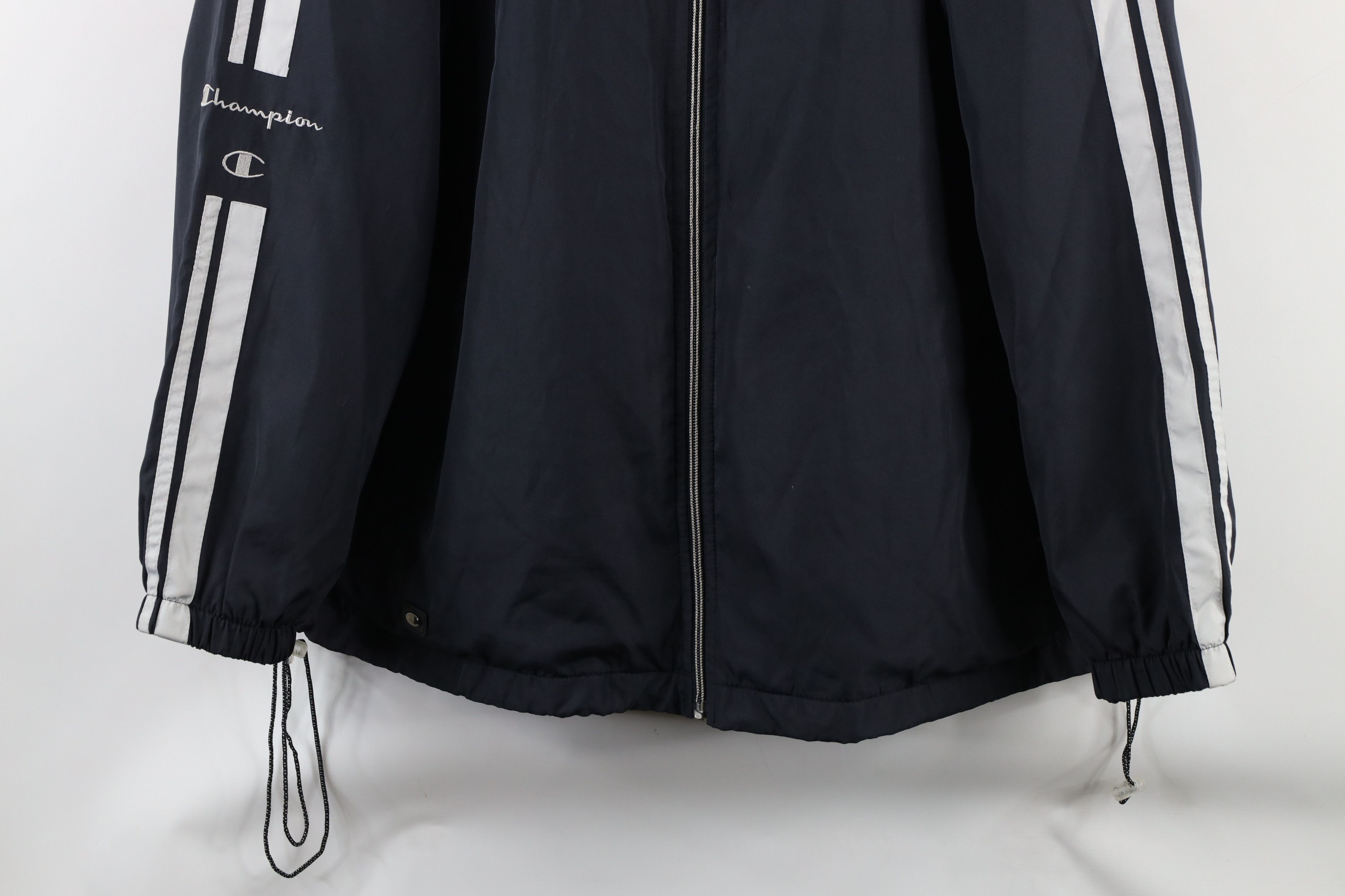 Champion × Vintage Vintage 90s Champion Full Zip Cafe Racer Windbreaker Jacket Size US M / EU 48-50 / 2 - 3 Thumbnail