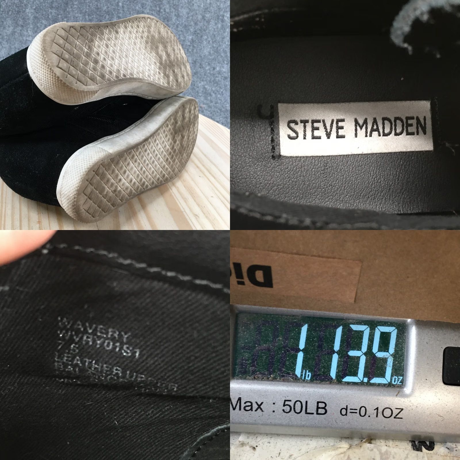 Steve Madden Steve Madden Boots Womens 7.5 Wavery Wedge Booties Black Suede Side Zip Size US 8 / IT 38 - 9 Thumbnail