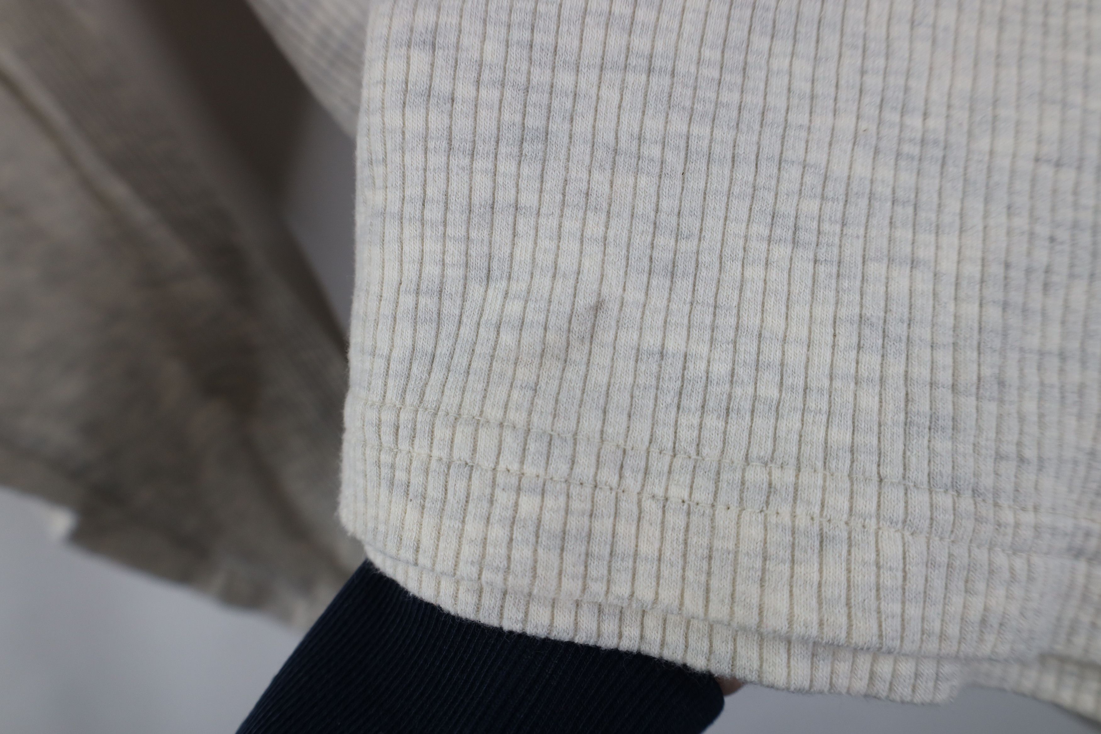 Vintage Vintage 90s Streetwear Ribbed Long Sleeve Henley T-Shirt Size US L / EU 52-54 / 3 - 7 Thumbnail