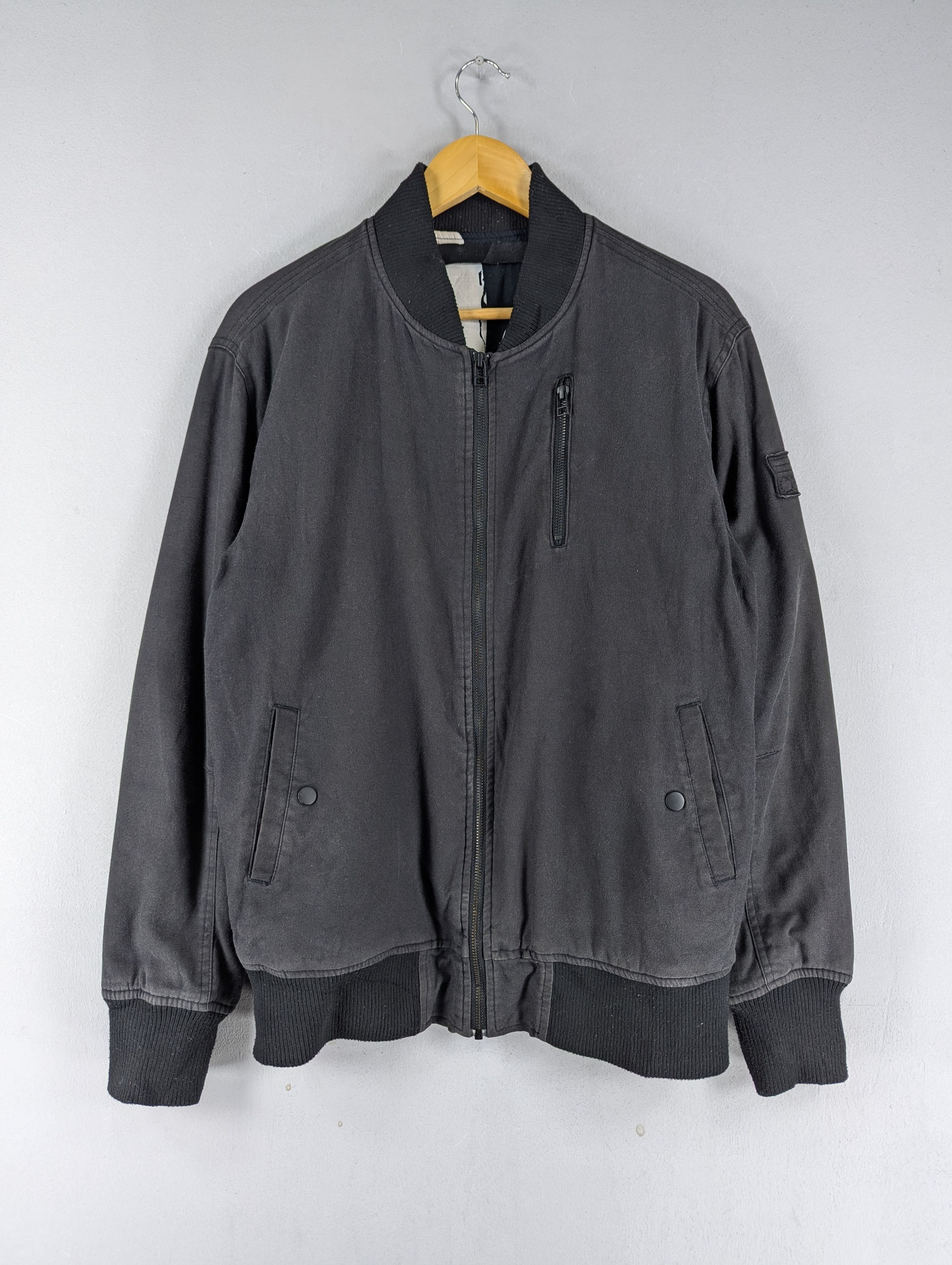 Black Scale Black Scale FADED Bomber Zipper Jacket Size US M / EU 48-50 / 2 - 1 Thumbnail